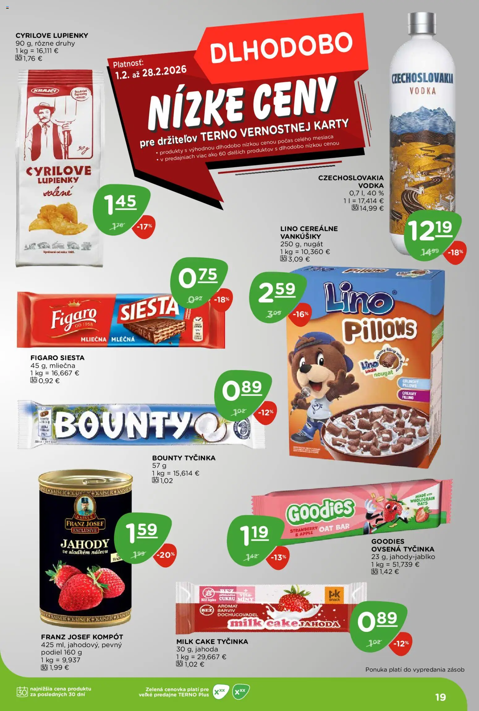 Nové Terno akcie – leták je platný od 05.02.2026 | Strana: 19