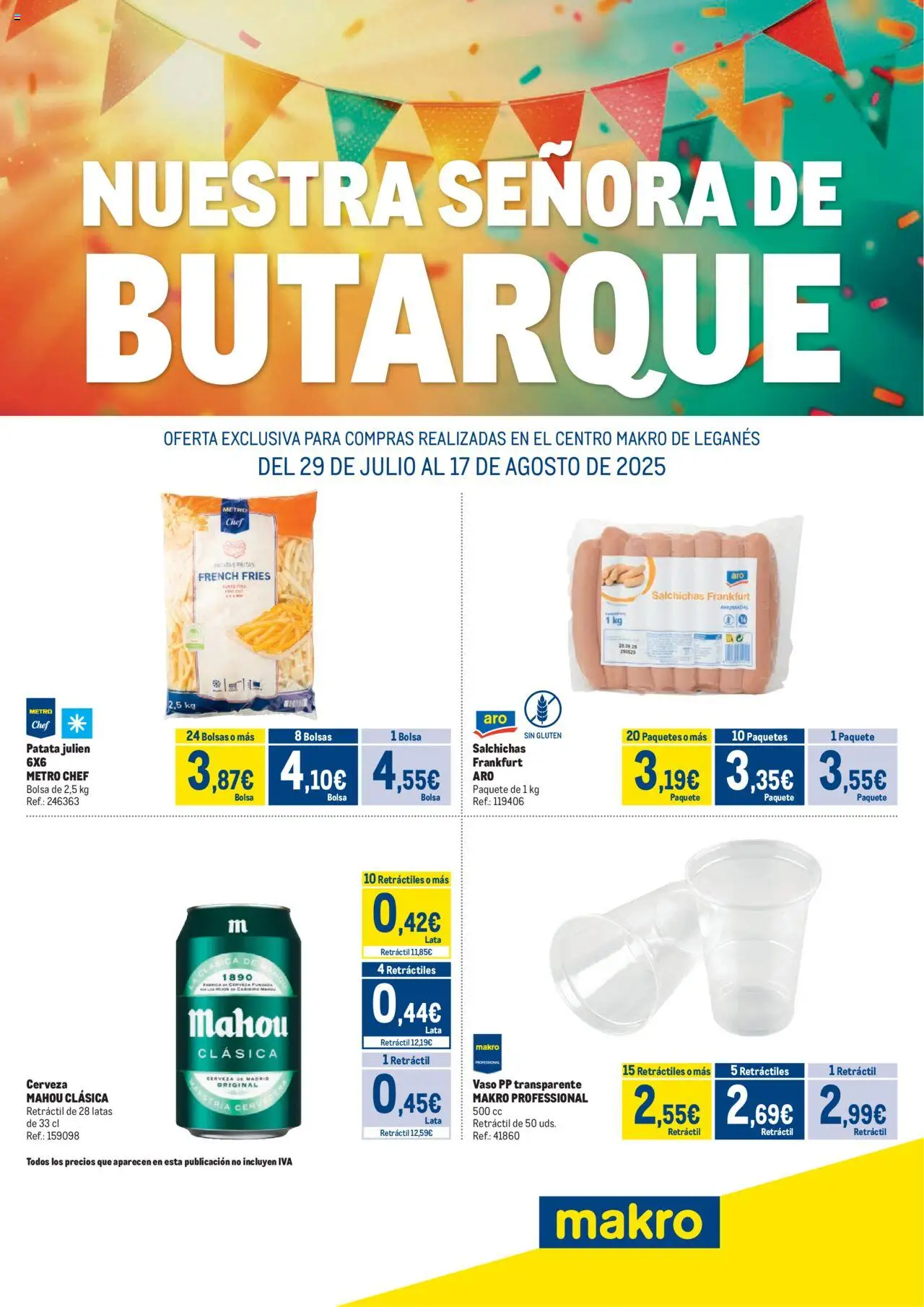 Makro catálogo │ válido desde el 29.07.2025 | Página: 1 | Productos: Cerveza, Bolsa