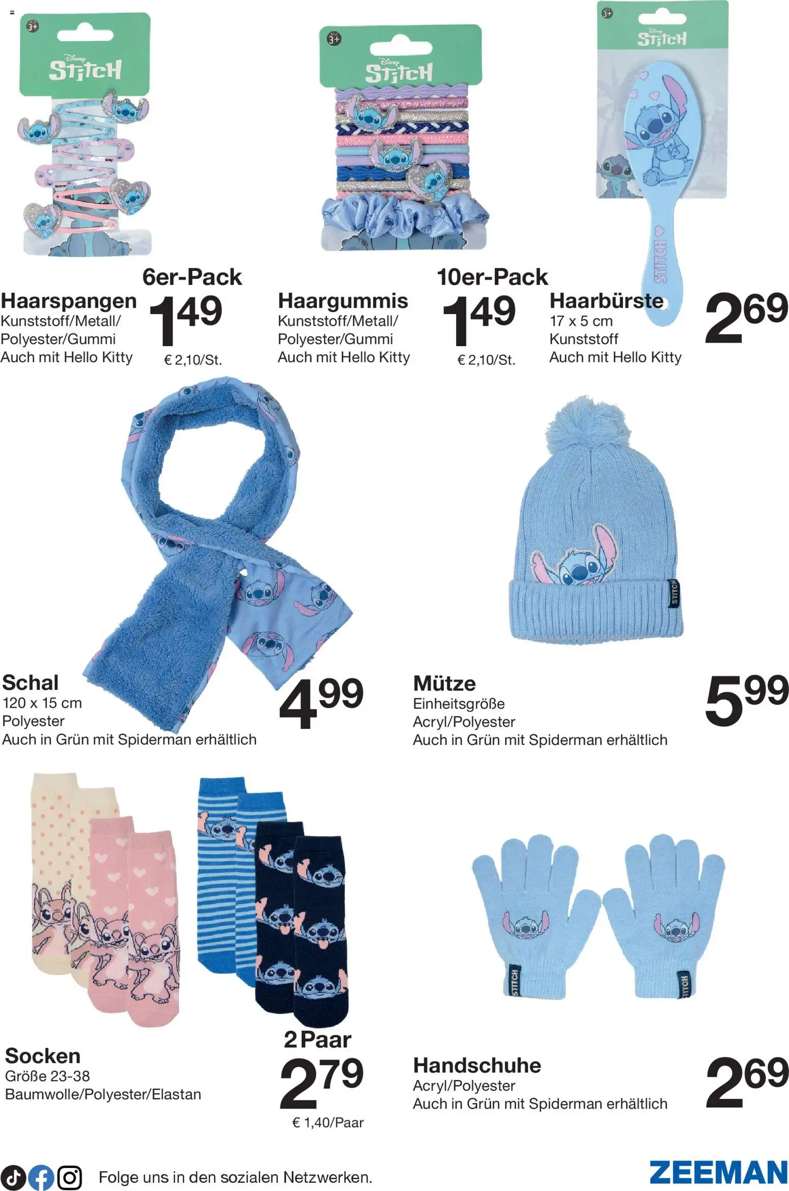 Zeeman Prospekt 	 – gültig ab 06.12.2025 | Seite: 7 | Produkte: Socken, Schal, Handschuhe
