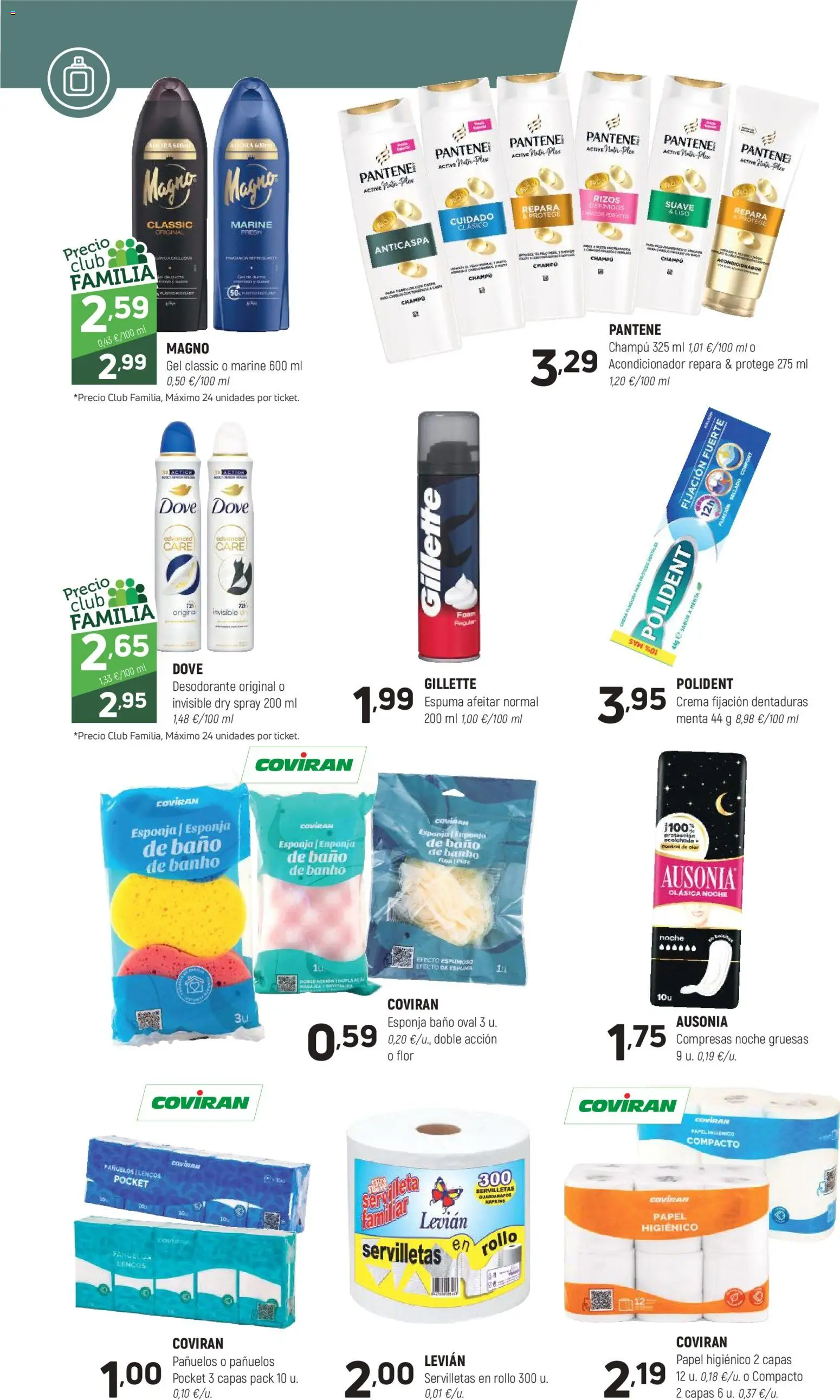 Coviran - Ceuta │ válido desde el 13.01.2026 | Página: 14 | Productos: Champú, Papel higienico, Γλυφιτζούρι, Baño