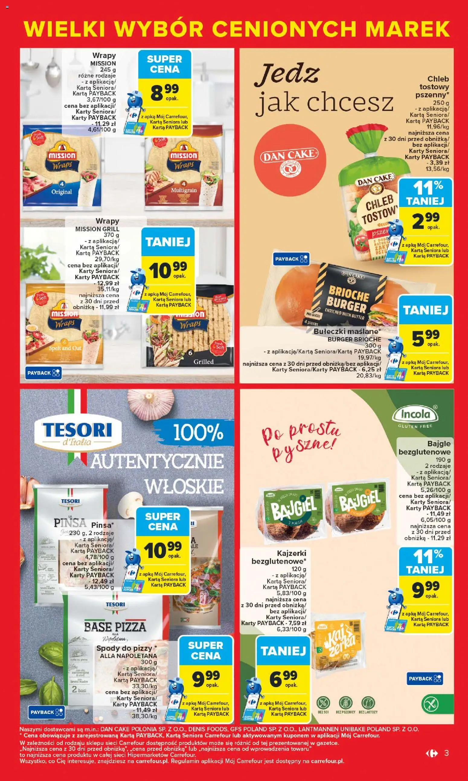 Carrefour Gazetka - Markowe atrakcje cenowe od 27.10.2025 | Strona: 5 | Produkty: Karta, Bez laktozy, Grill, Pinsa