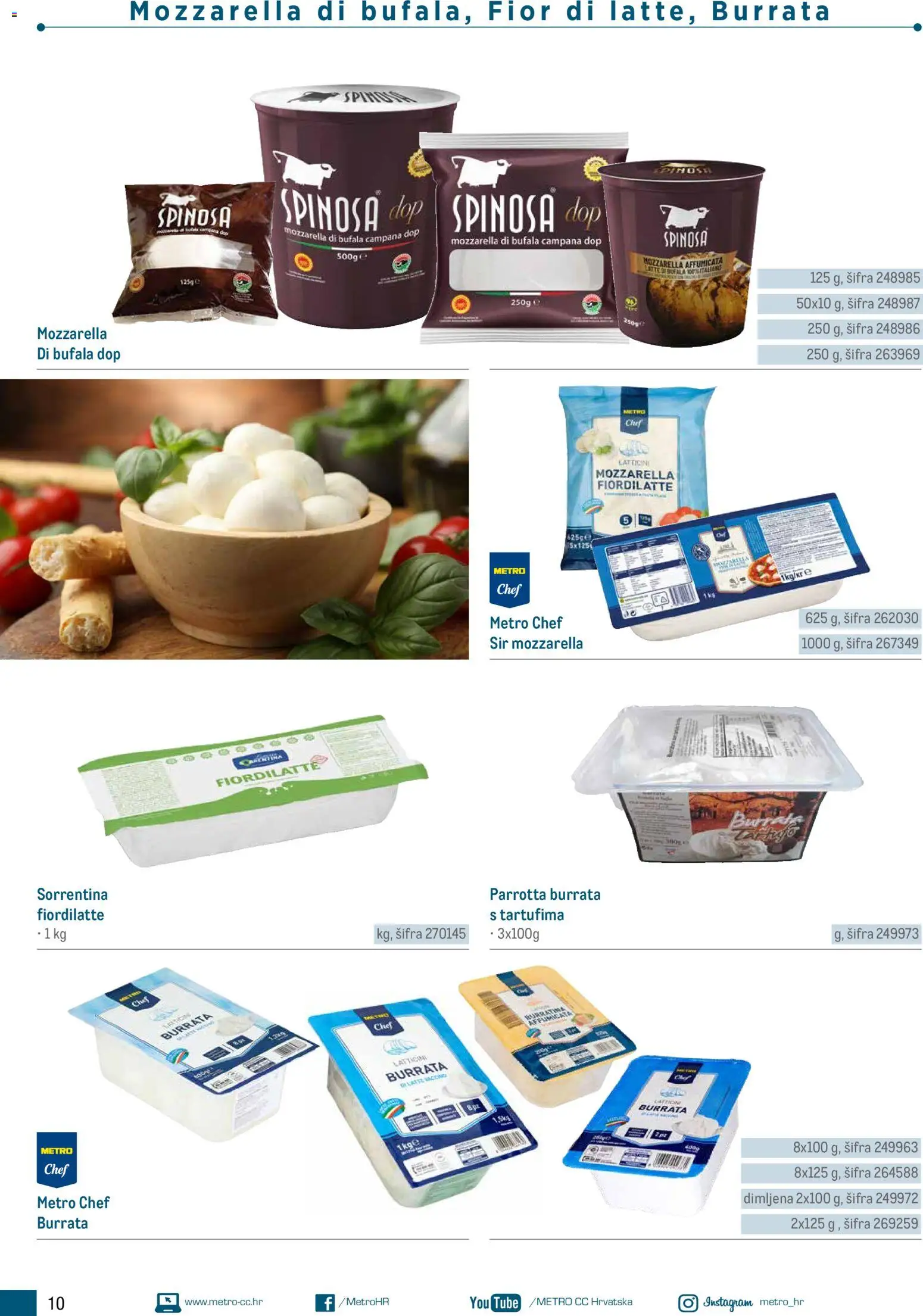 Metro katalog | vrijedi od 05.03.2026 | Stranica: 10 | Proizvodi: Mozzarella, Sir