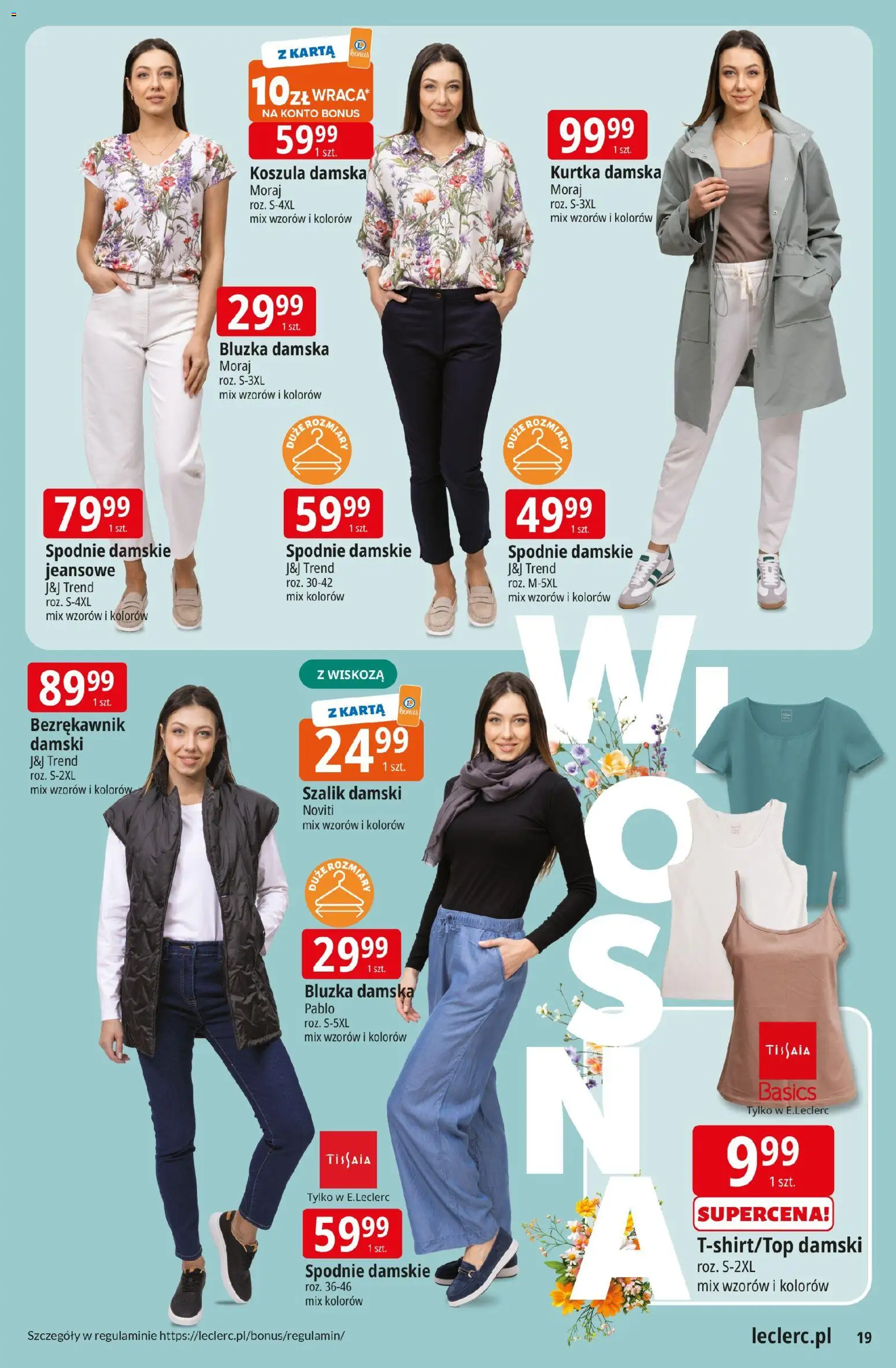 E.Leclerc gazetka - Tychy od 10.03.2026 | Strona: 19 | Produkty: Koszula, Bezrękawnik, Karta, Kurtka