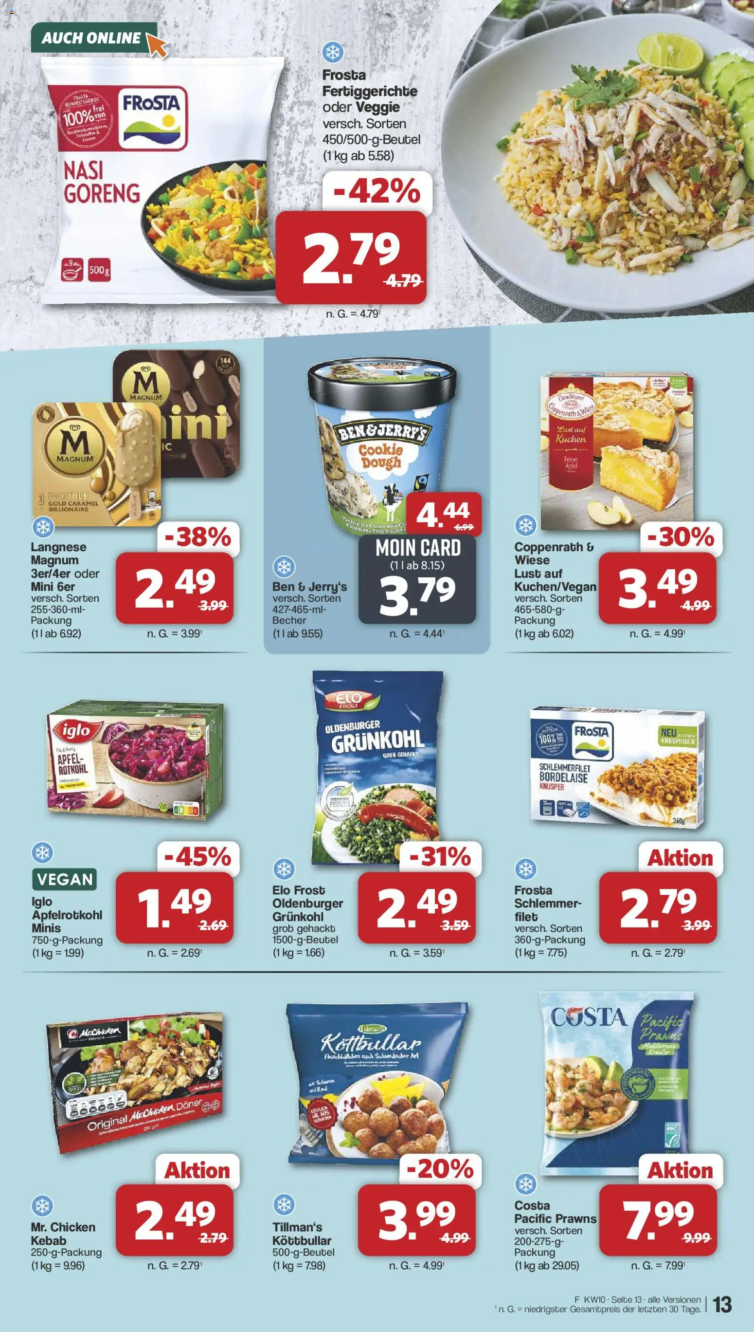 Famila Nordwest Prospekt 	 – gültig ab 02.03.2026 | Seite: 13 | Produkte: Langnese, Äpfel, Fertiggerichte, Kuchen