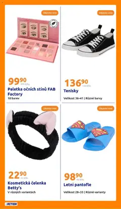 Action leták od 23.07.2025 | Strana: 24 | Produkty: Tenisky, Pantofle, Kosmetická čelenka, Barvy