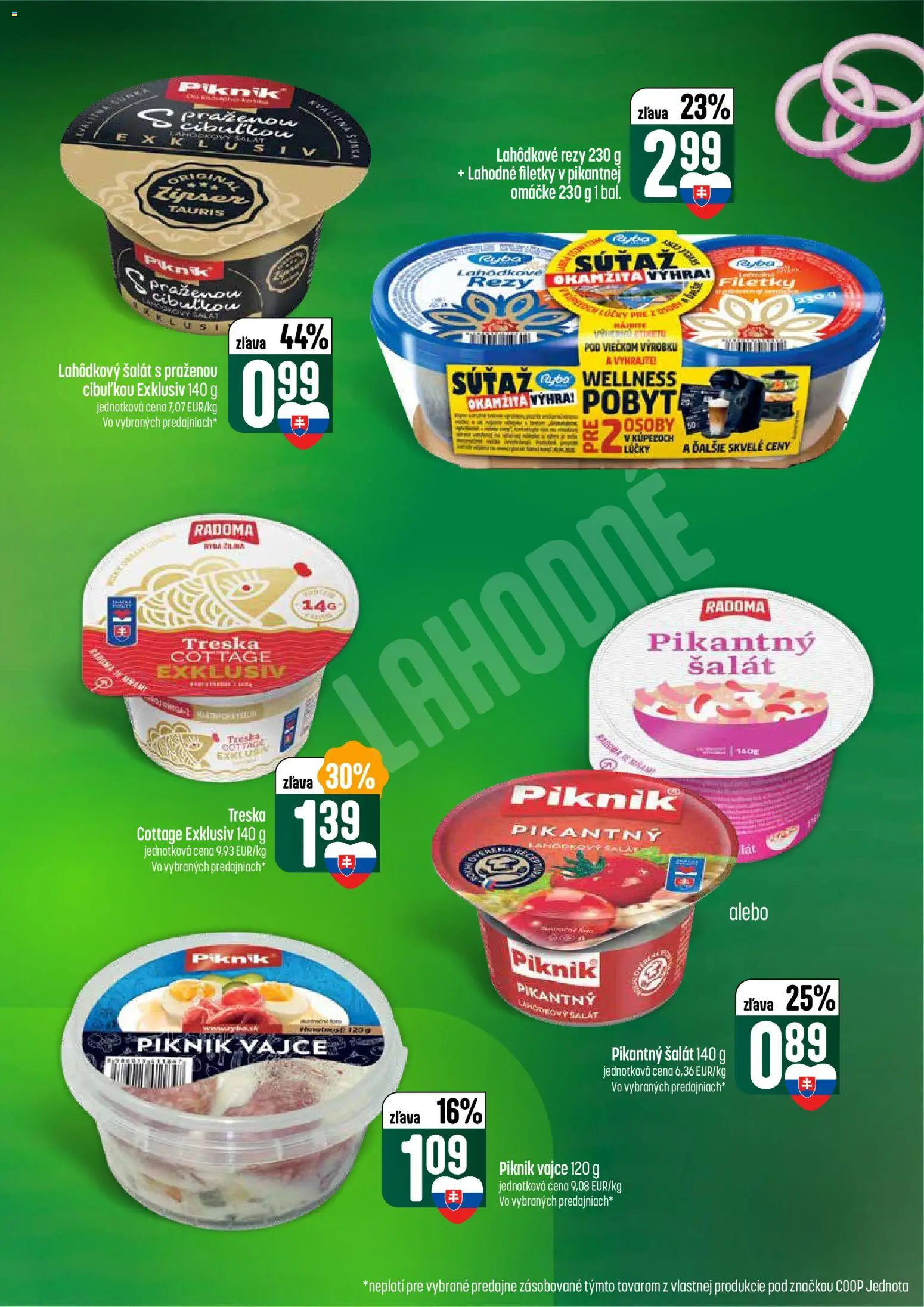 Nové COOP Jednota akcie – leták je platný od 26.02.2026 | Strana: 19 | Produkty: Ryba, Šalát, Treska