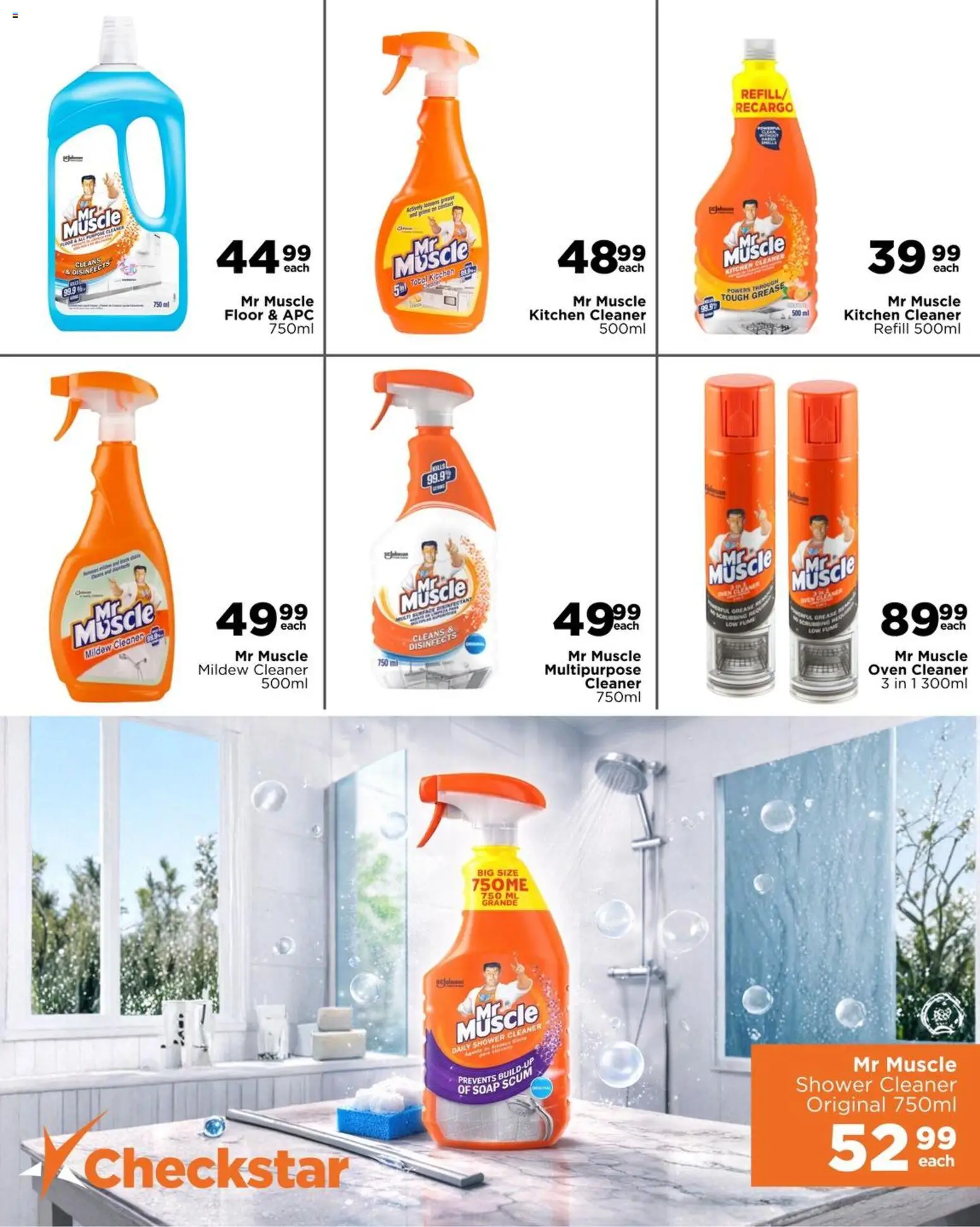New Check Star catalogue – valid from 25.03.2026 | Page: 4 | Products: Oven, Disinfectant, Shower, Soap
