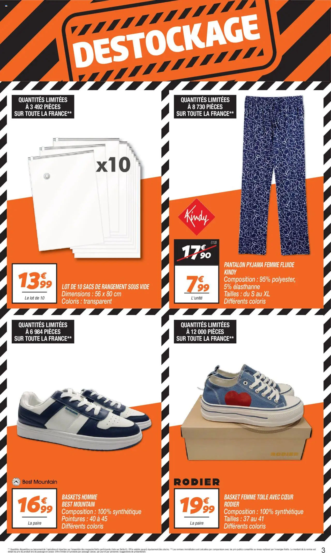  | Page: 3 | Produits: Pyjama femme, Pantalon, Baskets, Pyjama