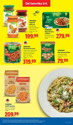 COMBINO Fusilli testenina, Od sočiva ili leblebija - pregled Lidl kataloga - važi od 09.04.2026 | Strana: 69
