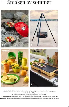 Forhåndsvisning av Europris Sommerkatalogen 2026 gyldig fra 24.03.2026 | Side: 39 | Produkter: Grill, Topp