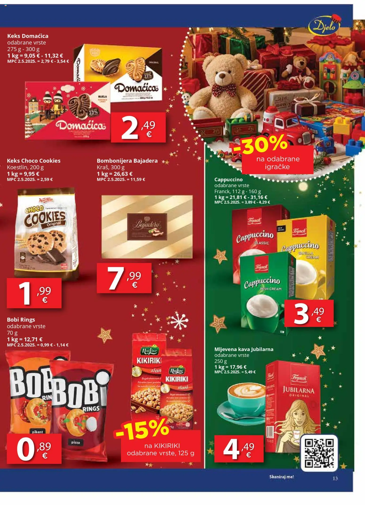 Djelo katalog | vrijedi od 22.12.2025 | Stranica: 13 | Proizvodi: Mljevena kava, Kava, Keks, Cappuccino