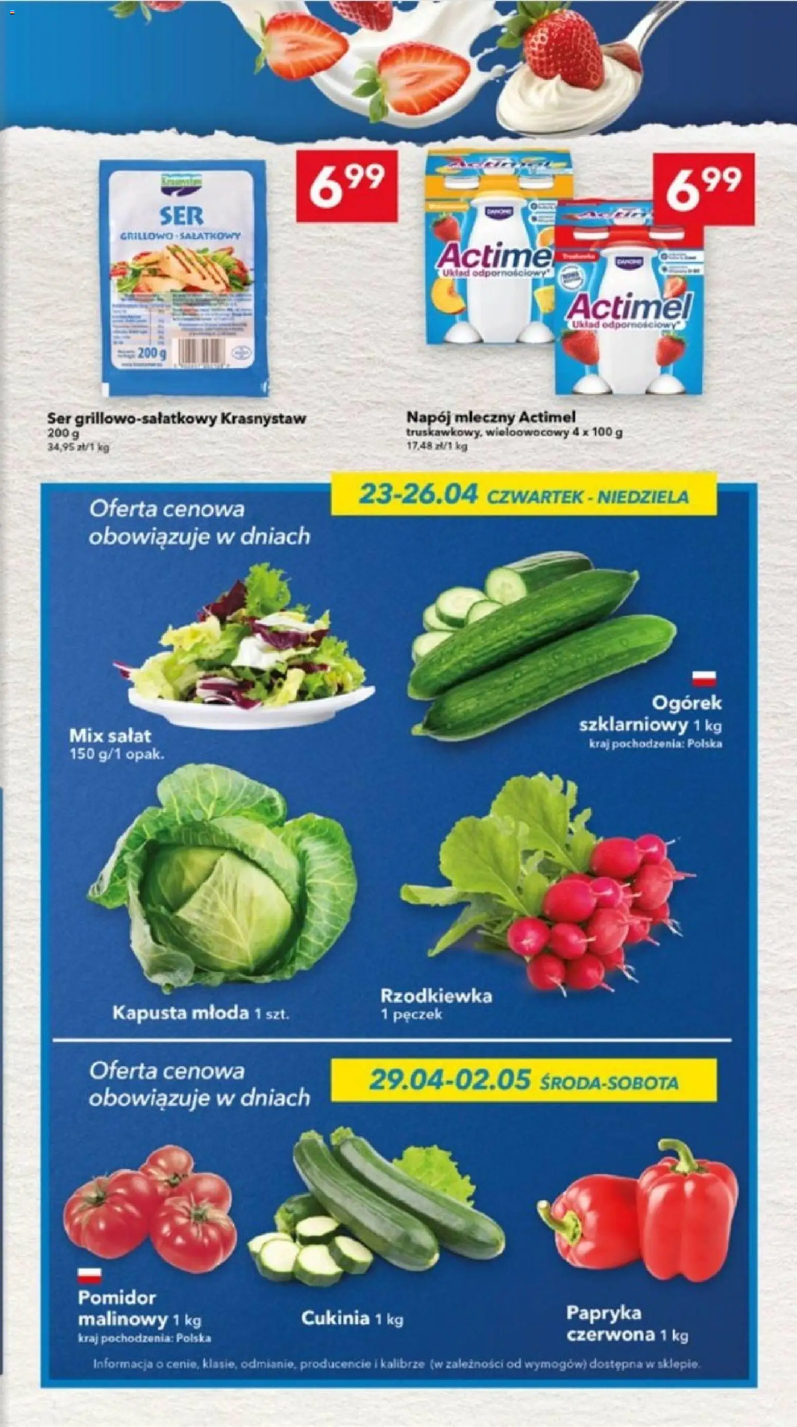 Lewiatan gazetka - Lublin od 23.04.2026 | Strona: 9 | Produkty: Kapusta, Pomidor malinowy, Papryka, Mix sałat