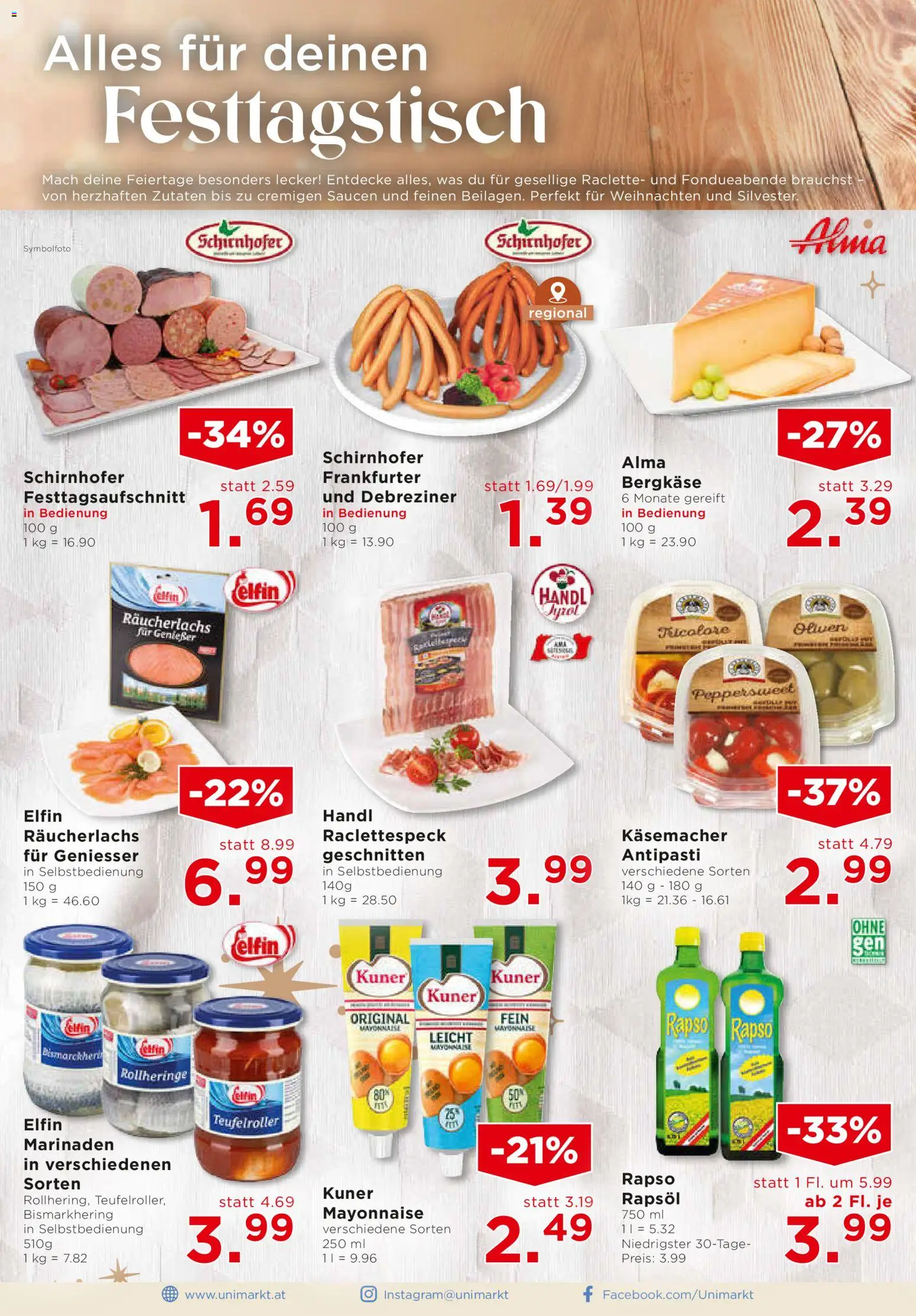 Unimarkt Flugblatt gültig ab 17.12.2025 | Seite: 8 | Produkte: Mayonnaise