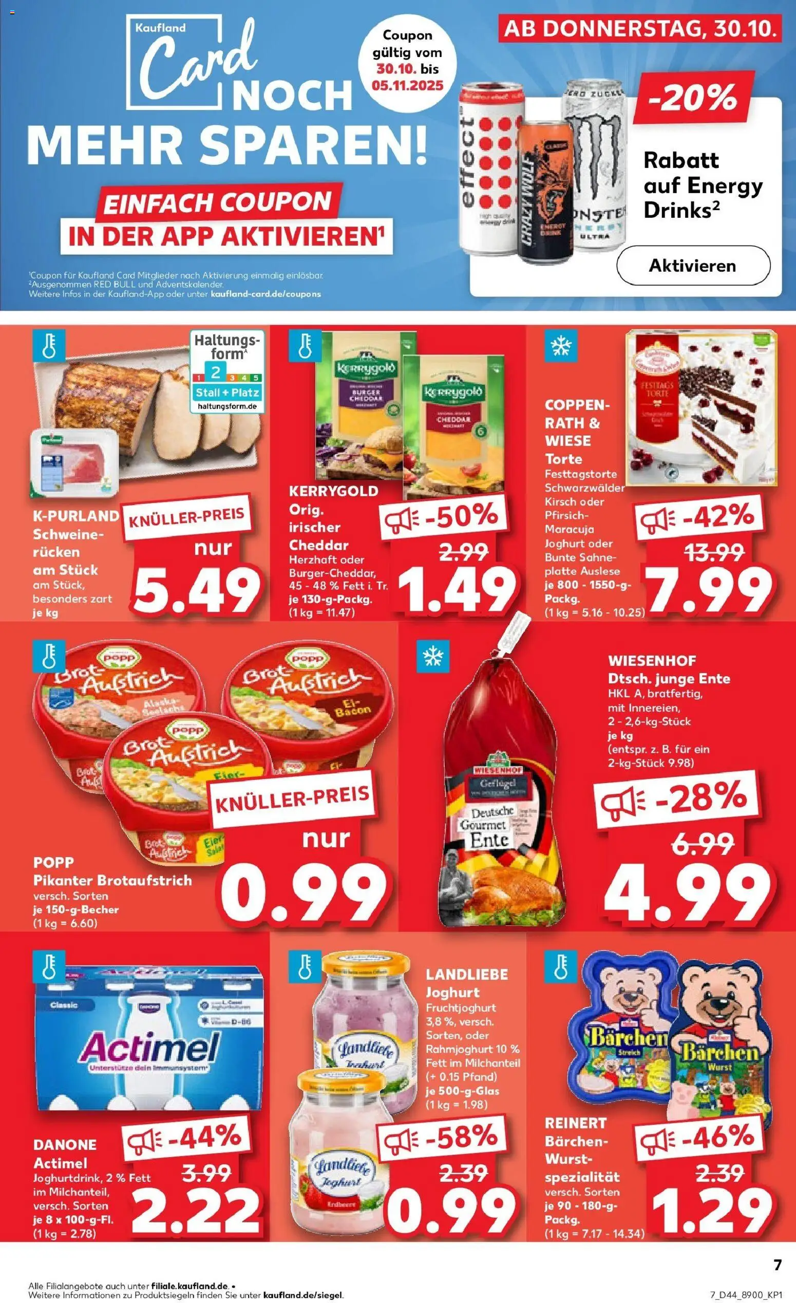 Kaufland prospekt Osnabrück	 – gültig ab 30.10.2025 | Seite: 7 | Produkte: Eier, Wurst, Pfirsich, Salat