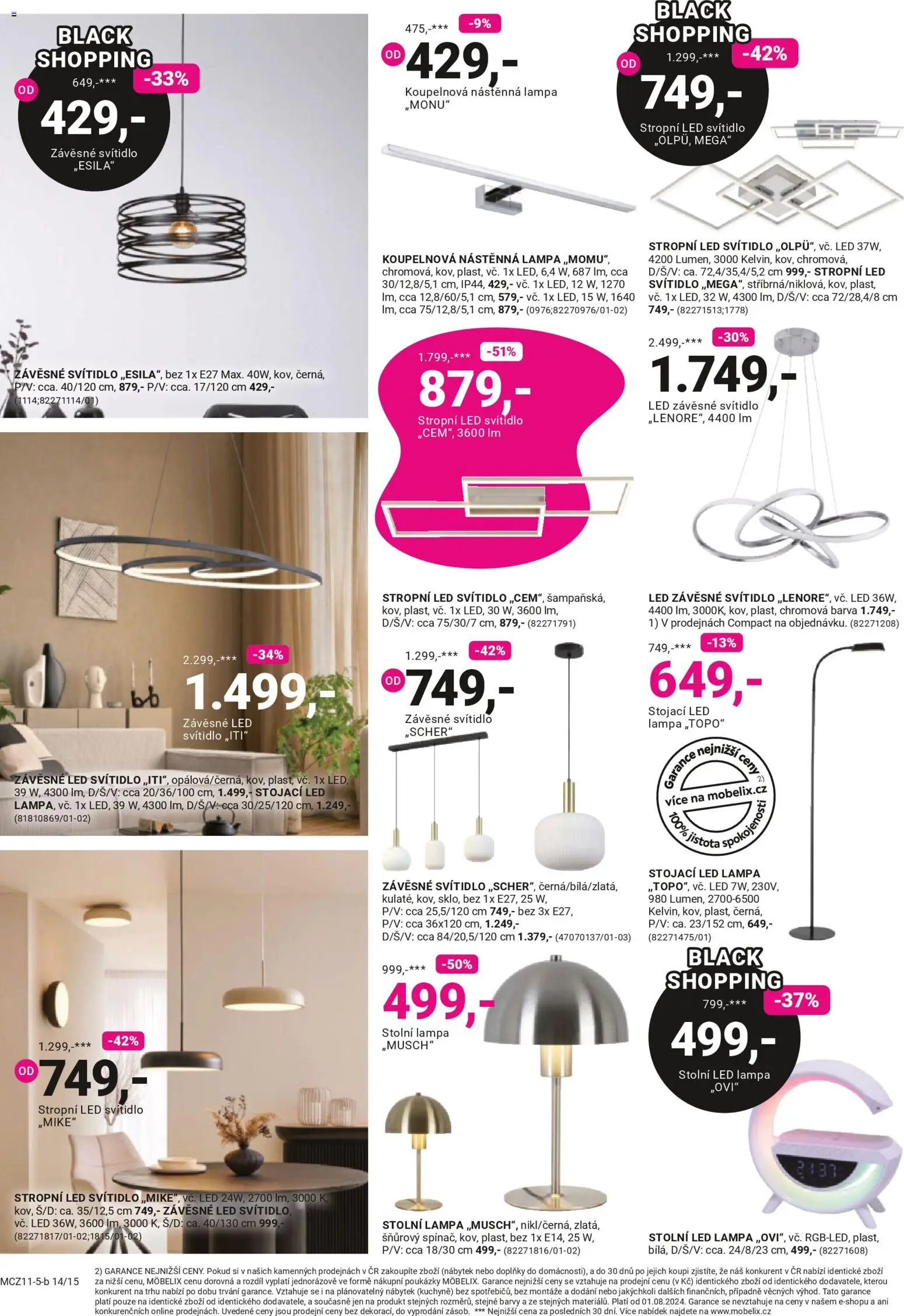 Möbelix Black Friday od 24.11.2025 | Strana: 14 | Produkty: LED lampa, Stolní lampa, Nábytek, Lampa