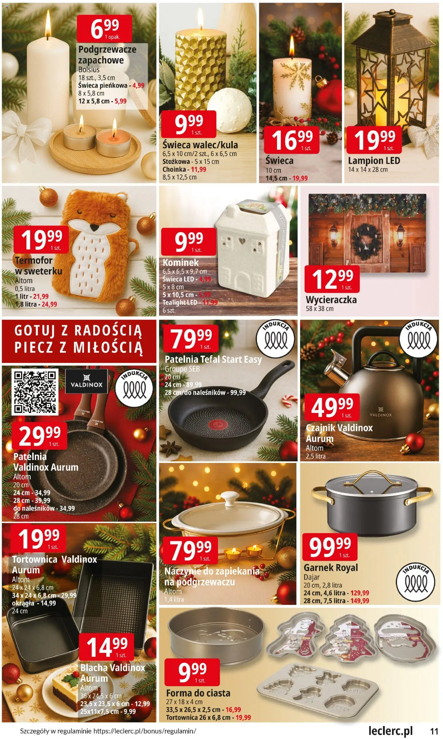 E.Leclerc Gazetka - Tychy od 12.11.2025 | Strona: 11 | Produkty: Choinka, Wycieraczka, Patelnia, Tefal