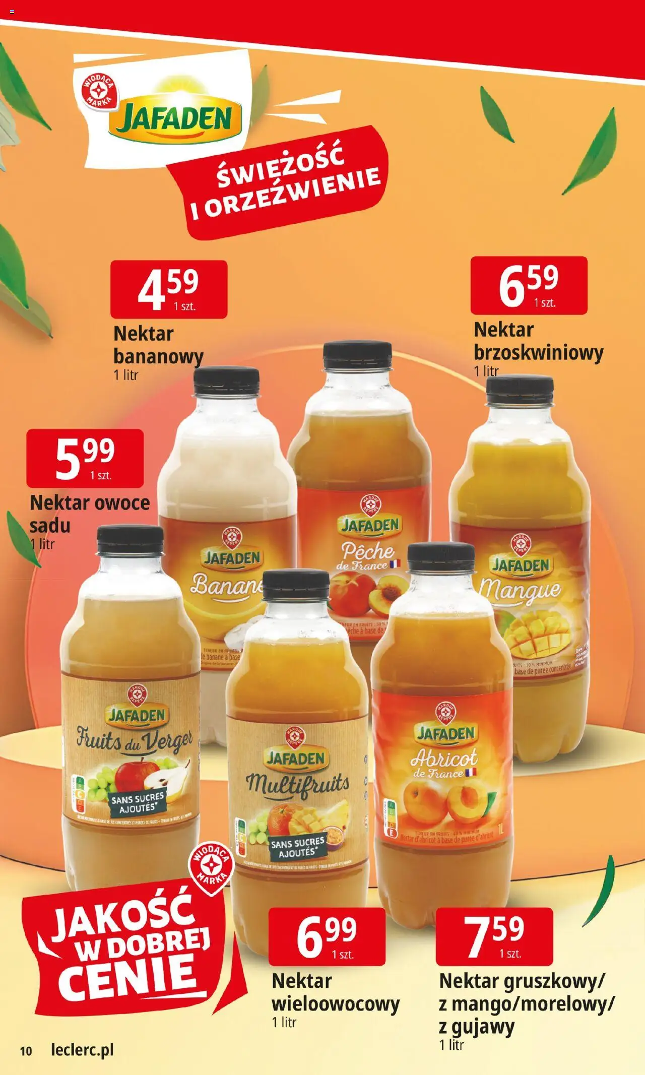E.Leclerc Gazetka od 11.08.2025 | Strona: 10 | Produkty: Banan, Owoce