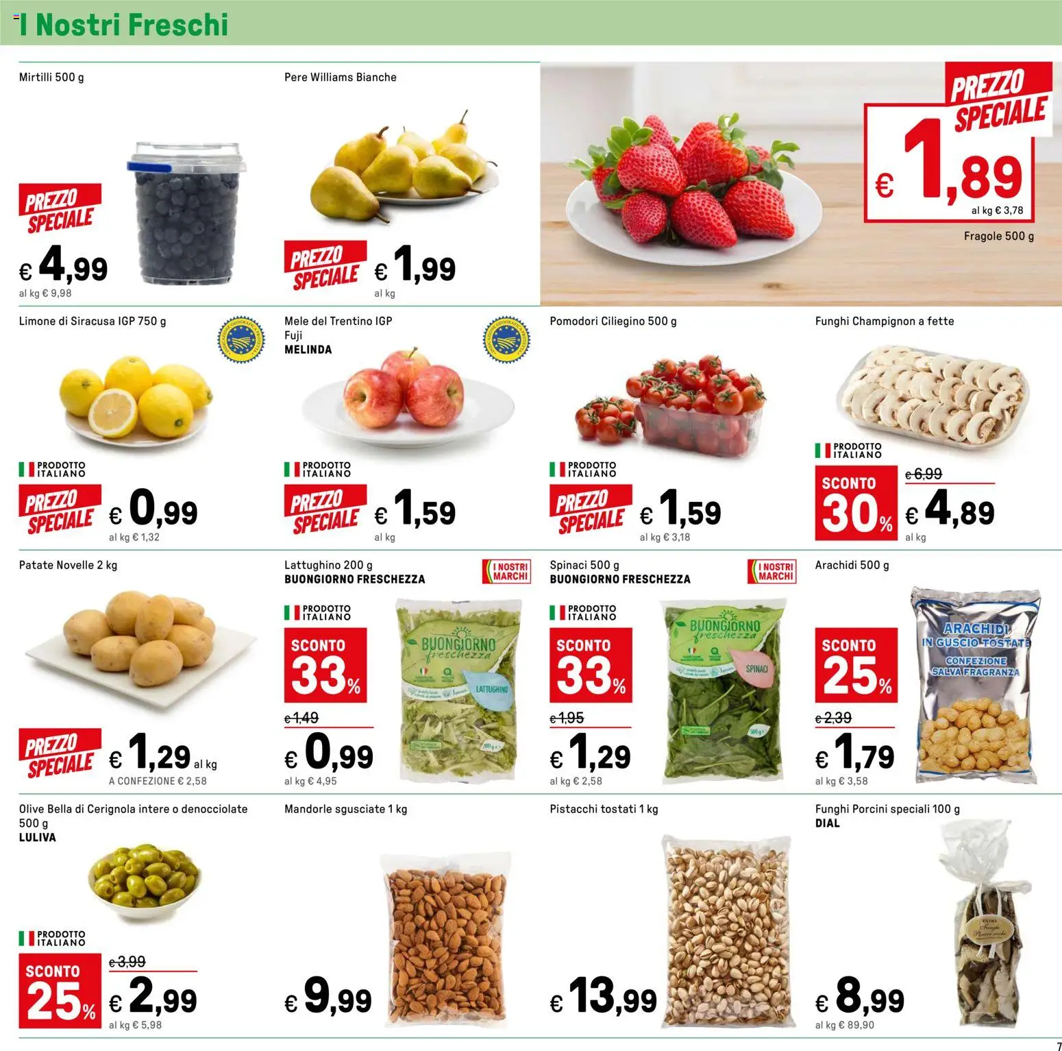 Volantino Iper del 27.03.2026 | Pagina: 7 | Prodotti: Olive, Pomodori, Arachidi, Pistacchi