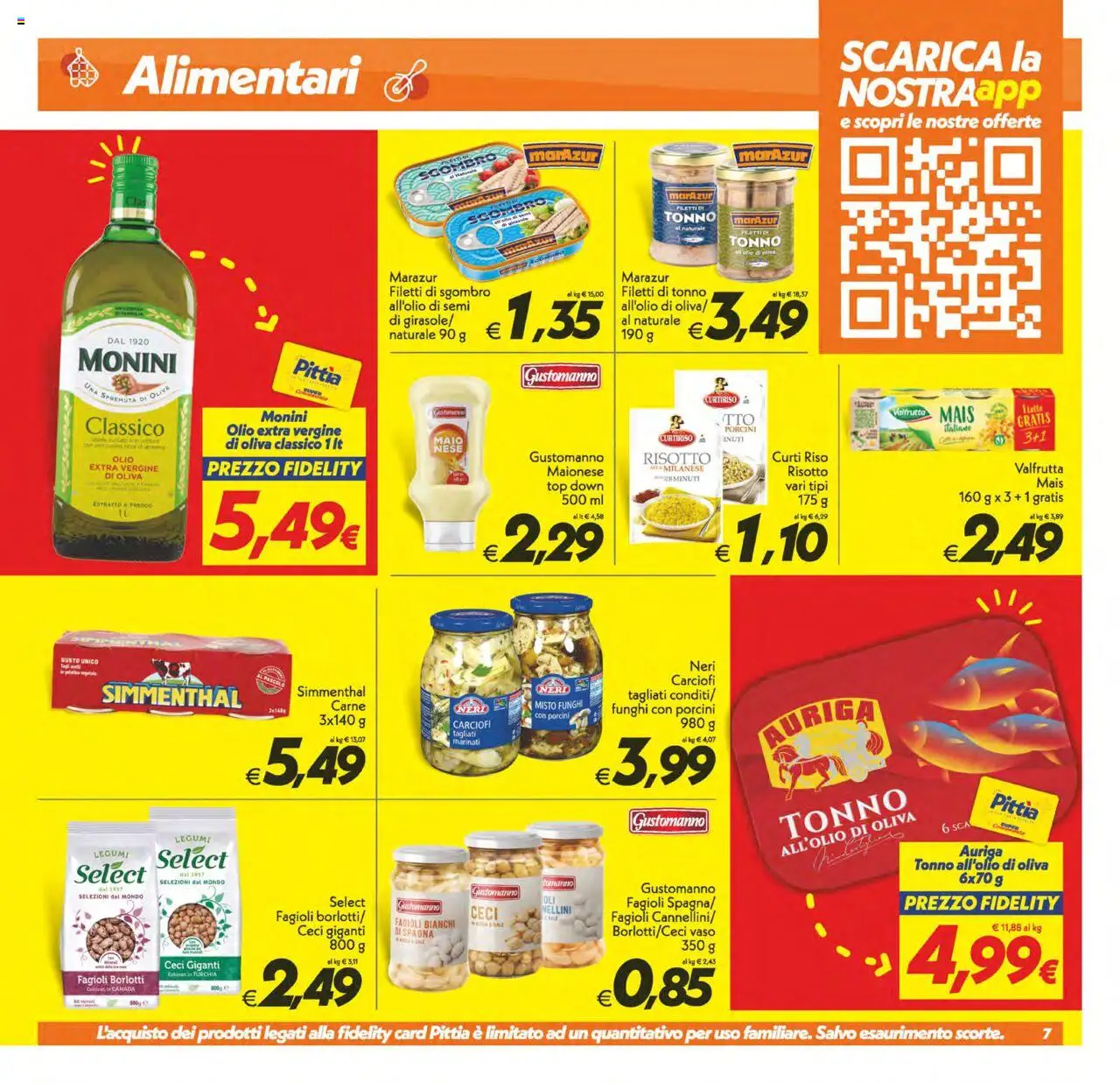 Volantino SuperConveniente del 03.10.2025 | Pagina: 7 | Prodotti: Legumi, Funghi, Tonno, Olio extra vergine