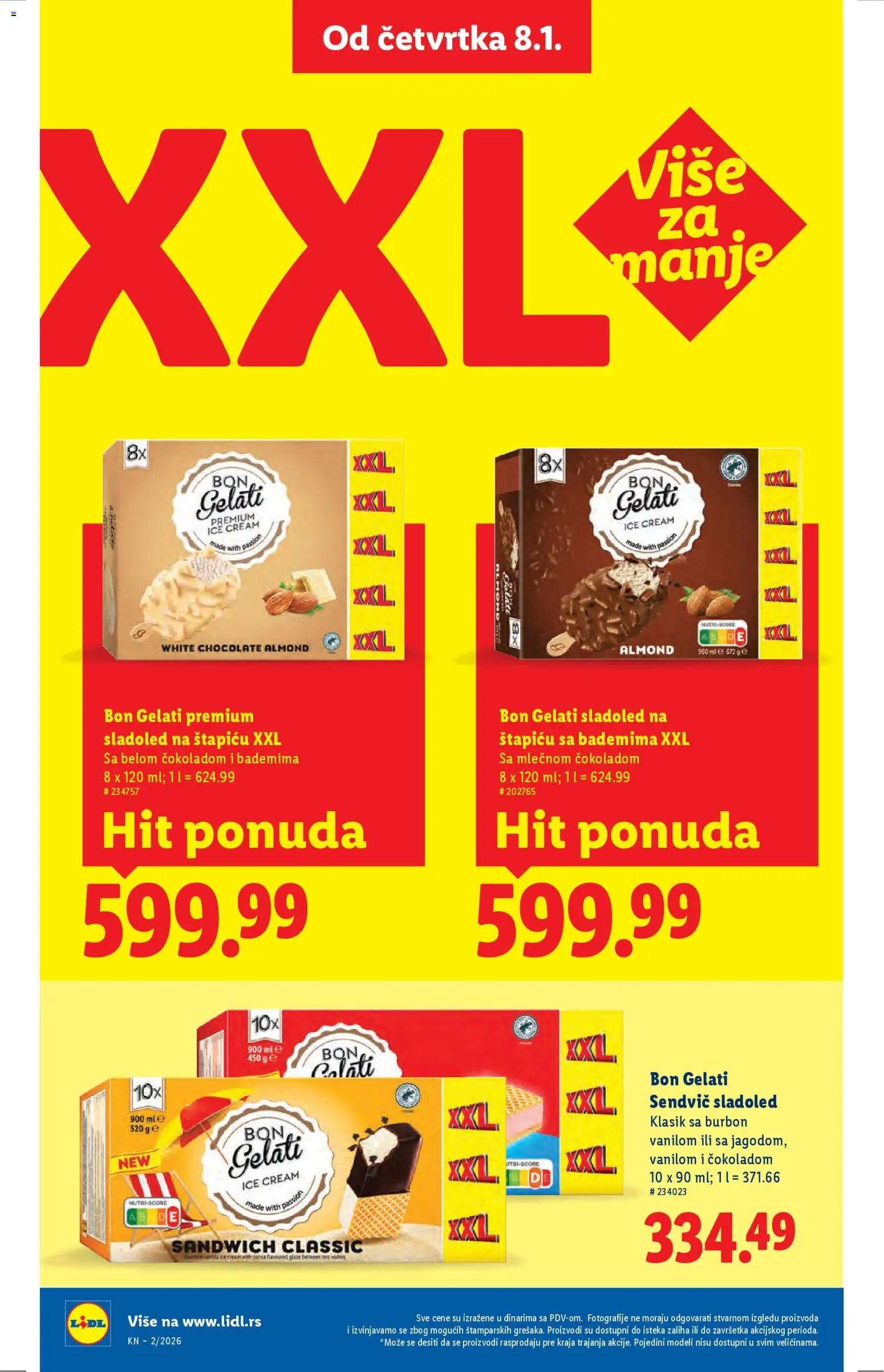 Lidl katalog - važi od 08.01.2026 | Strana: 34 | Proizvode: Burbon, Sladoled