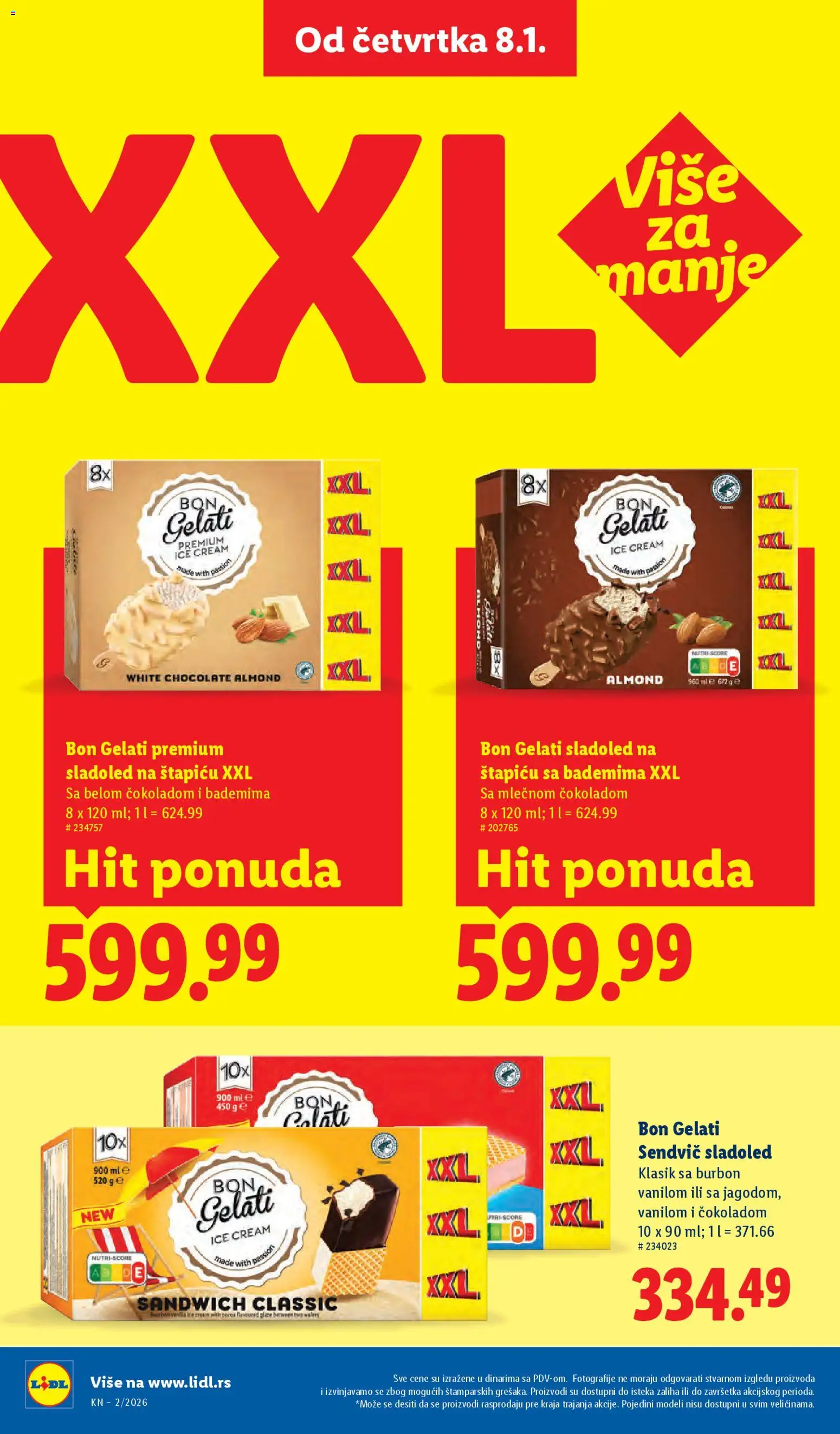 Lidl katalog - važi od 08.01.2026 | Strana: 34 | Proizvode: Burbon, Sladoled