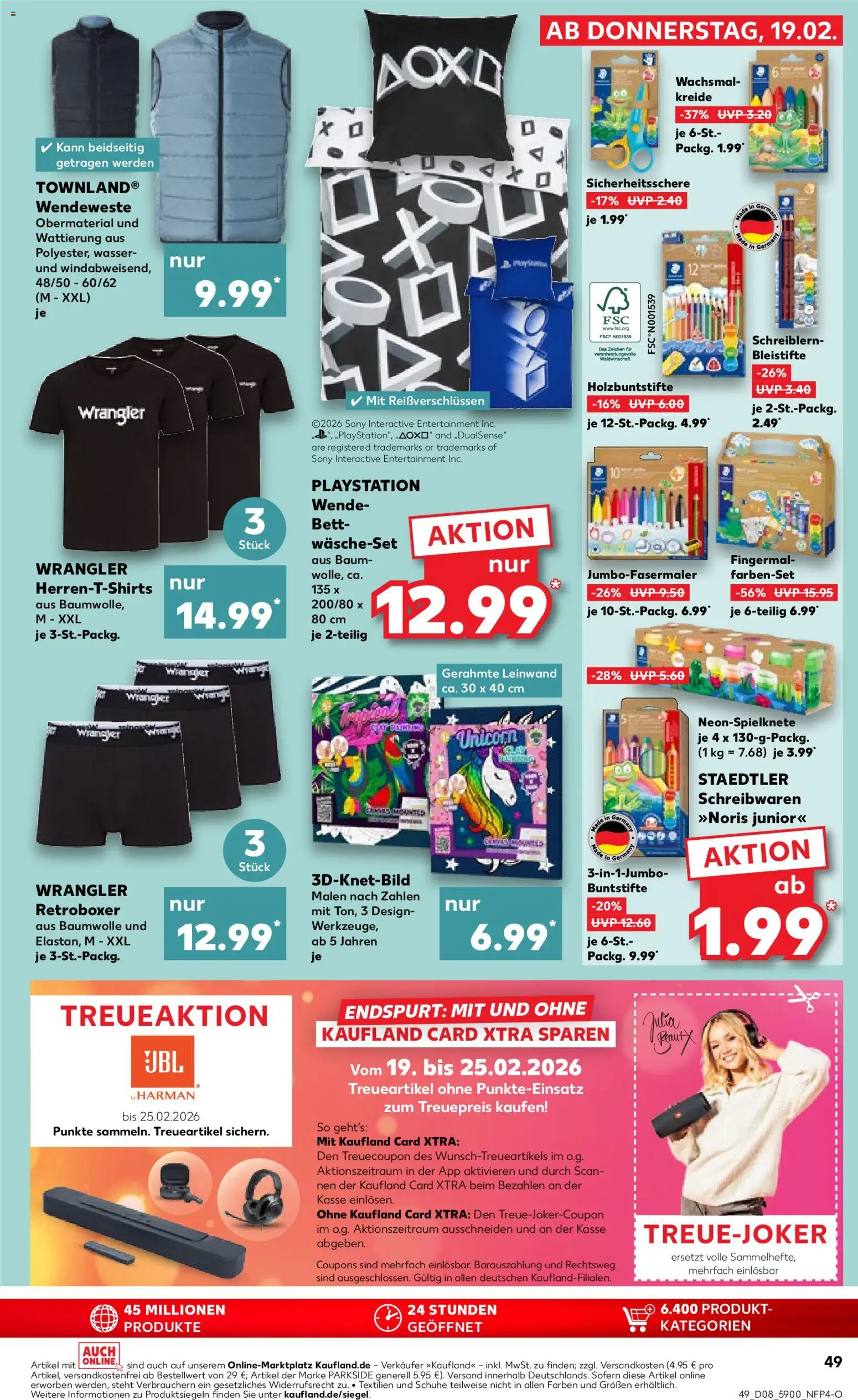 Kaufland prospekt Berlin	 – gültig ab 22.02.2026 | Seite: 49 | Produkte: T-Shirt, Bett, Wasser, Boxer