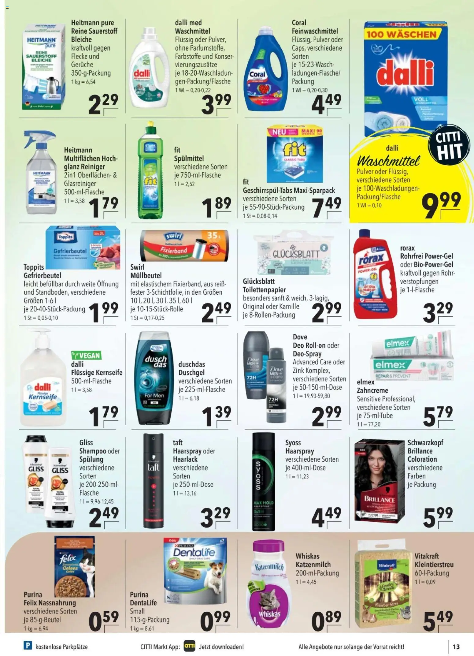 CITTI tilbudsavis – gyldig fra 22.04.2026 | Side: 17 | Produkter: Shampoo