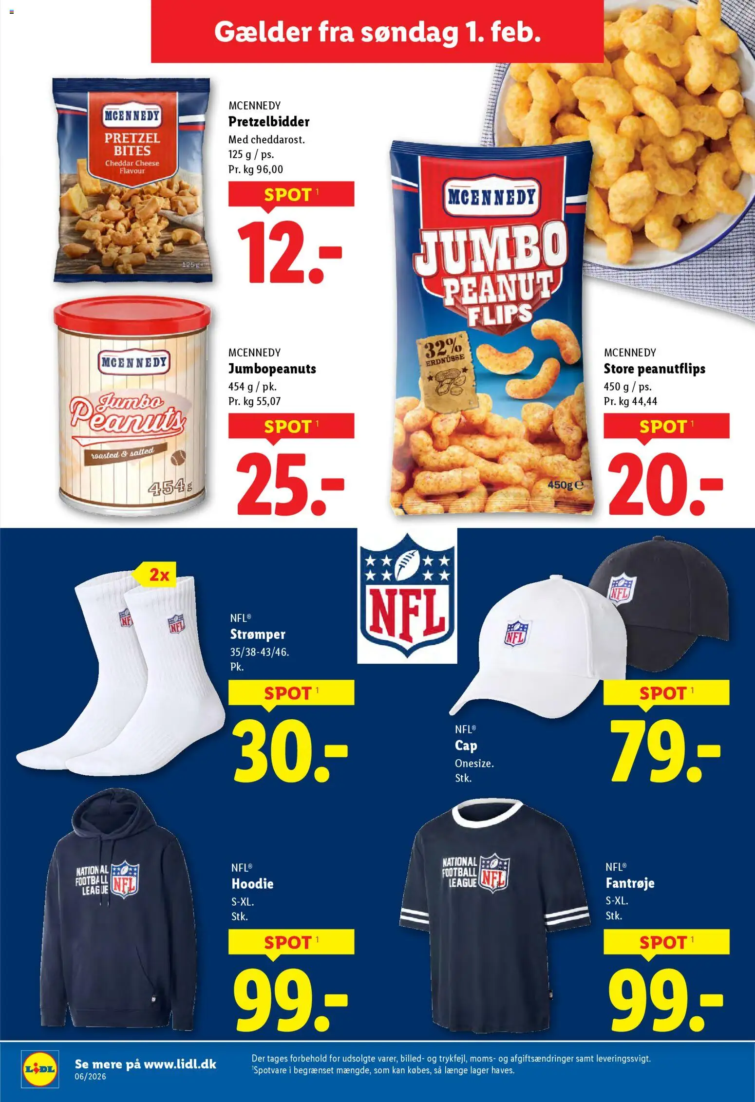 Lidl tilbudsavis – gyldig fra 01.02.2026 | Side: 13 | Produkter: Cheddar, Peanuts, Søm, Strømper