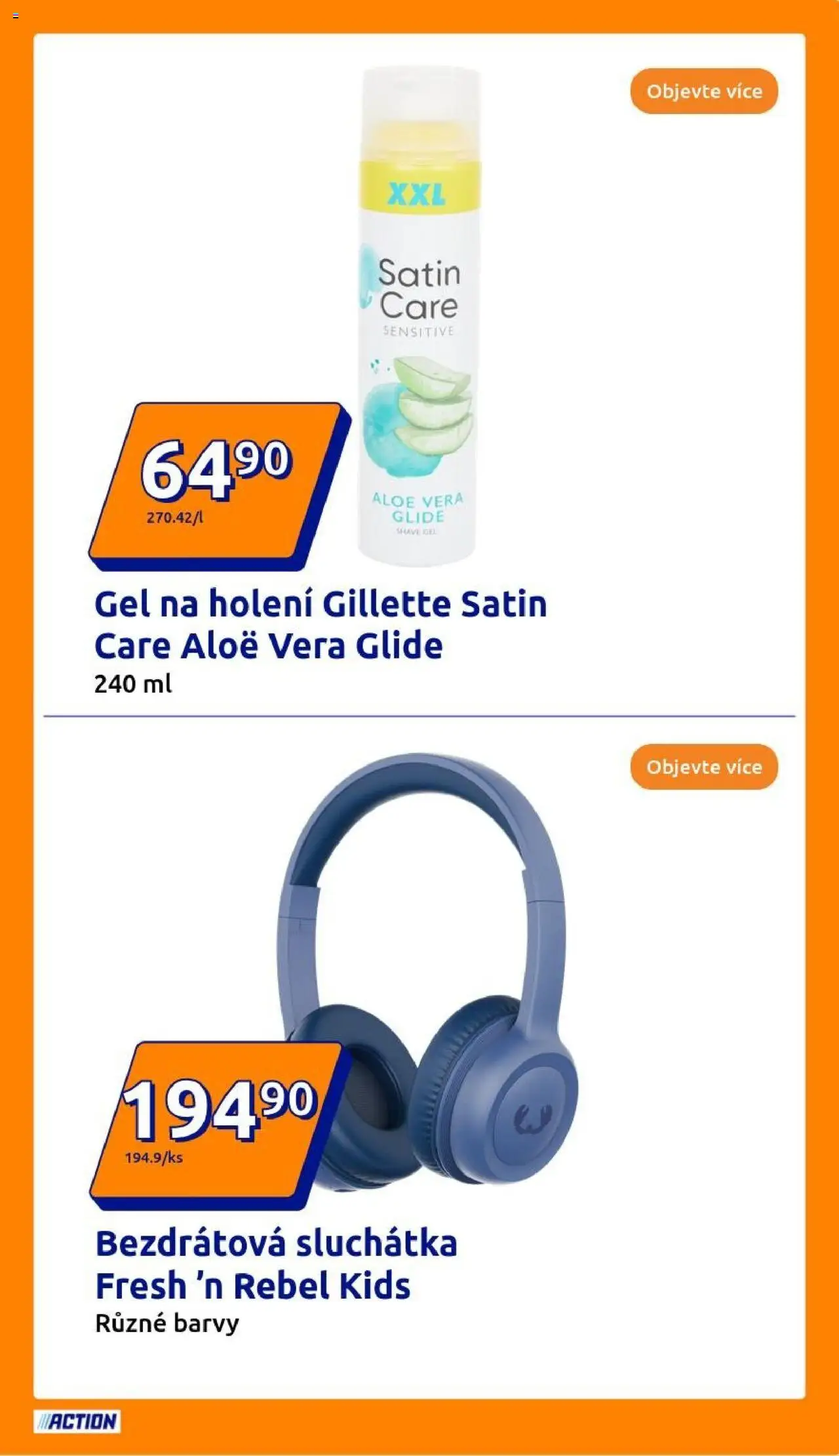 Action leták od 18.06.2025 | Strana: 7 | Produkty: Gel na holení, Aloe vera, Barvy, Bezdrátová sluchátka