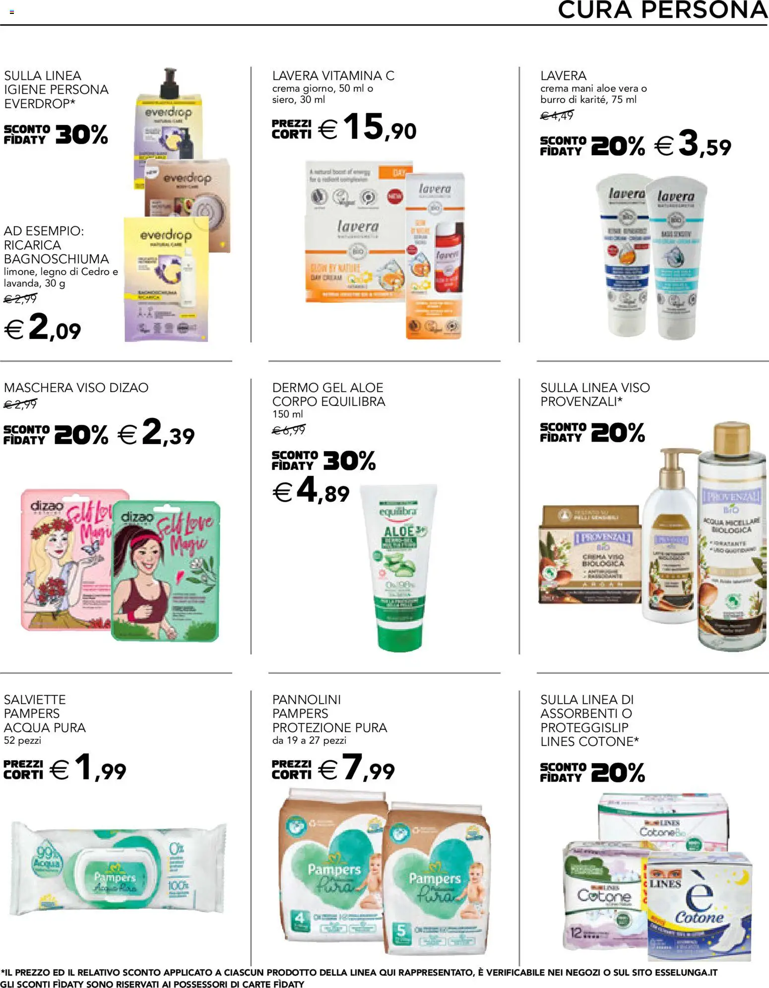 Volantino Esselunga S del 26.02.2026 | Pagina: 29 | Prodotti: Crema, Acqua micellare, Maschera viso, Burro