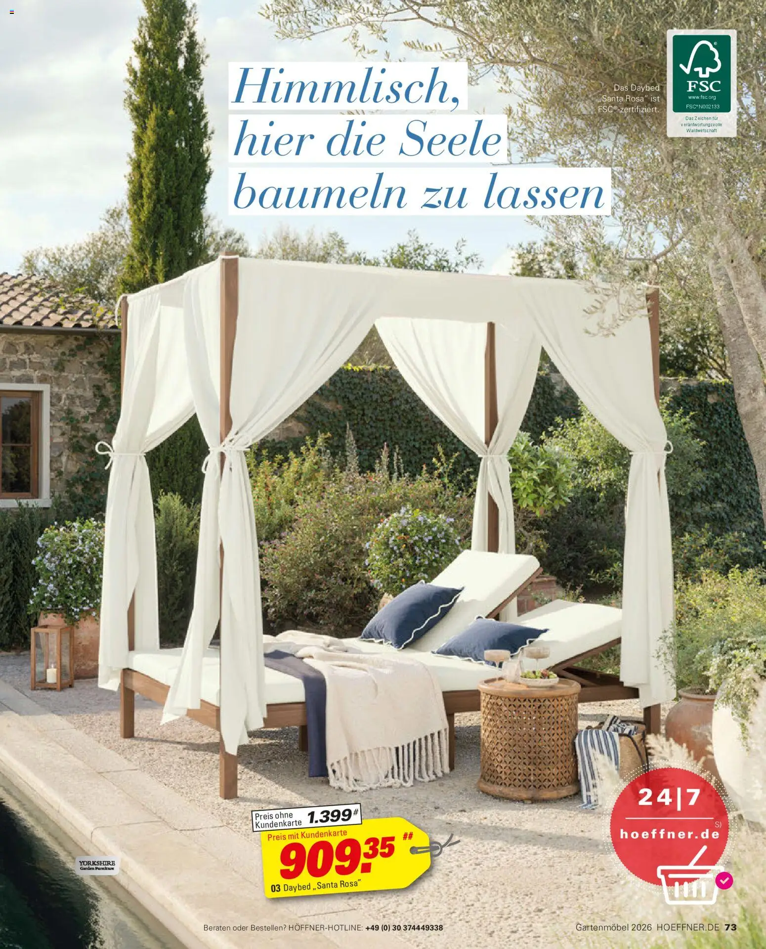 Höffner Prospekt Gartenmöbel – gültig ab 27.03.2026 | Seite: 73 | Produkte: Gartenmöbel