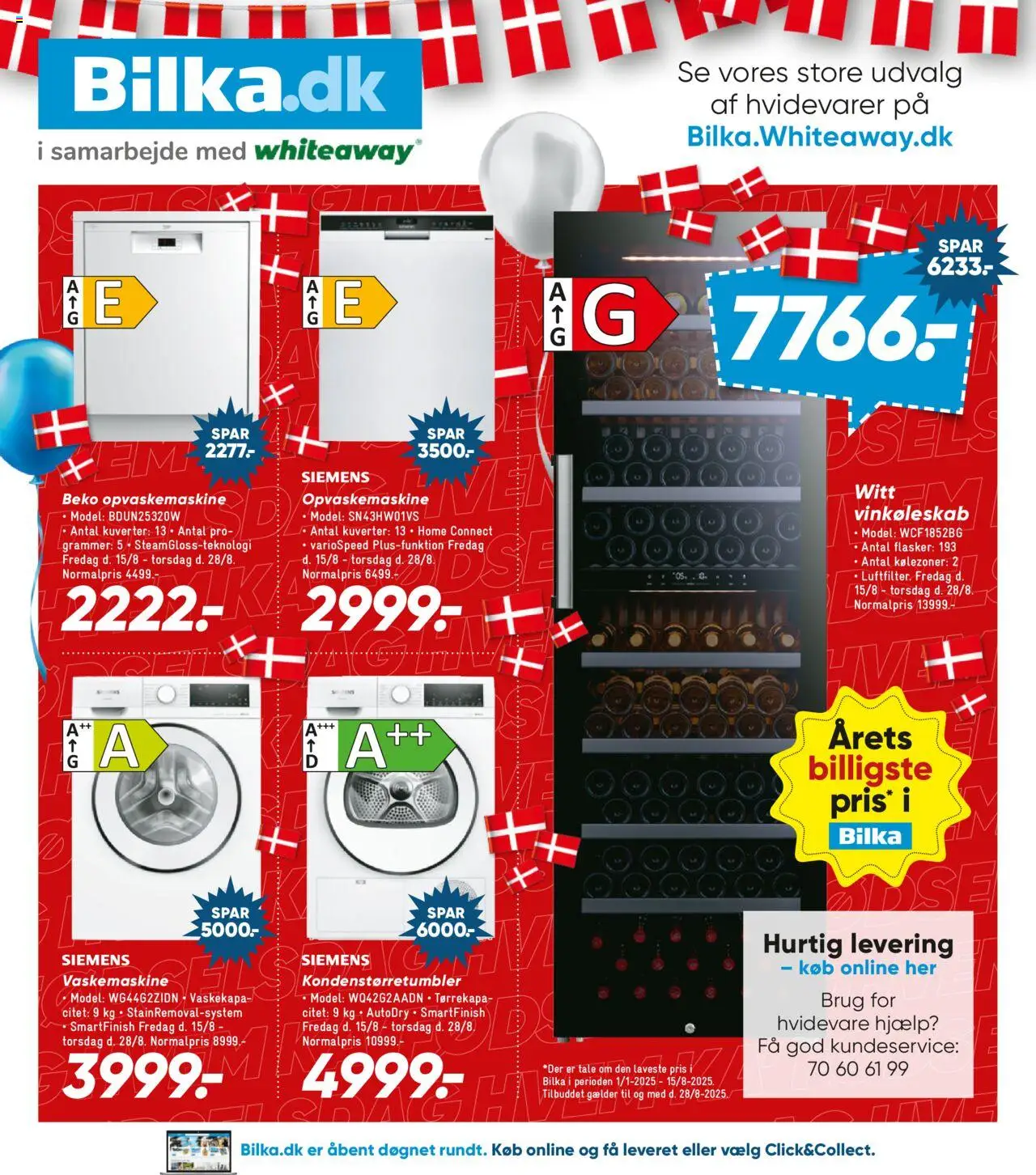 Bilka Tilbudsavis gyldig fra 15.08.2025 | Side: 22 | Produkter: Vaskemaskine, Opvaskemaskine