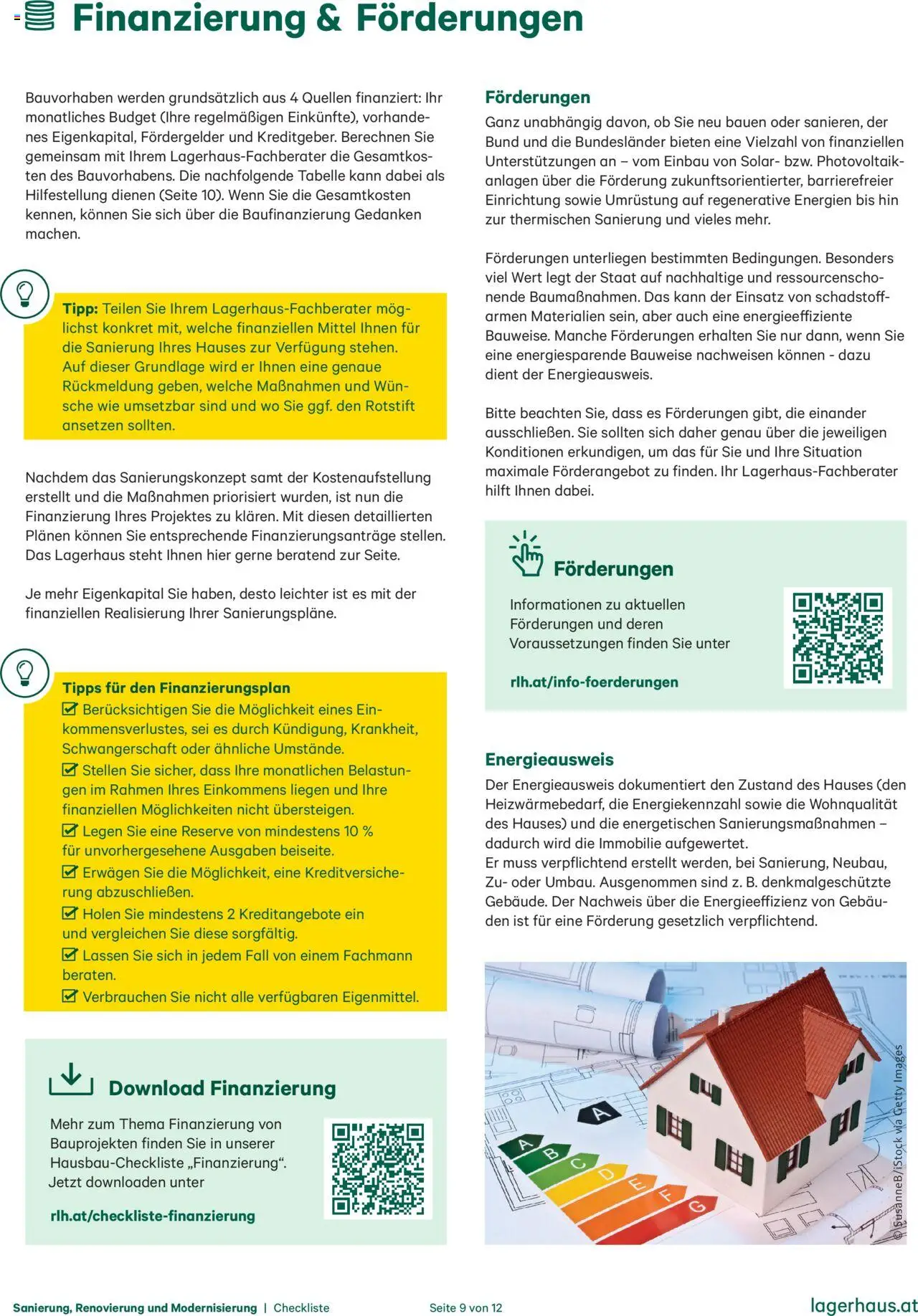 Lagerhaus Sanierung, Renovierung und Modernisierung gültig ab 20.10.2025 | Seite: 9