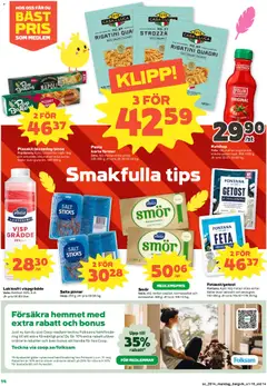 Stora Coop erbjudanden - Förhandsvisning av reklamblad från butik Stora Coop aktuell från 30.03.2026 | Sida: 14 | Produkter: Salt, Smör, Tomater, Grädde