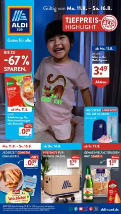 Aldi Süd Prospekt 	 gültig ab dem 11.08.2025