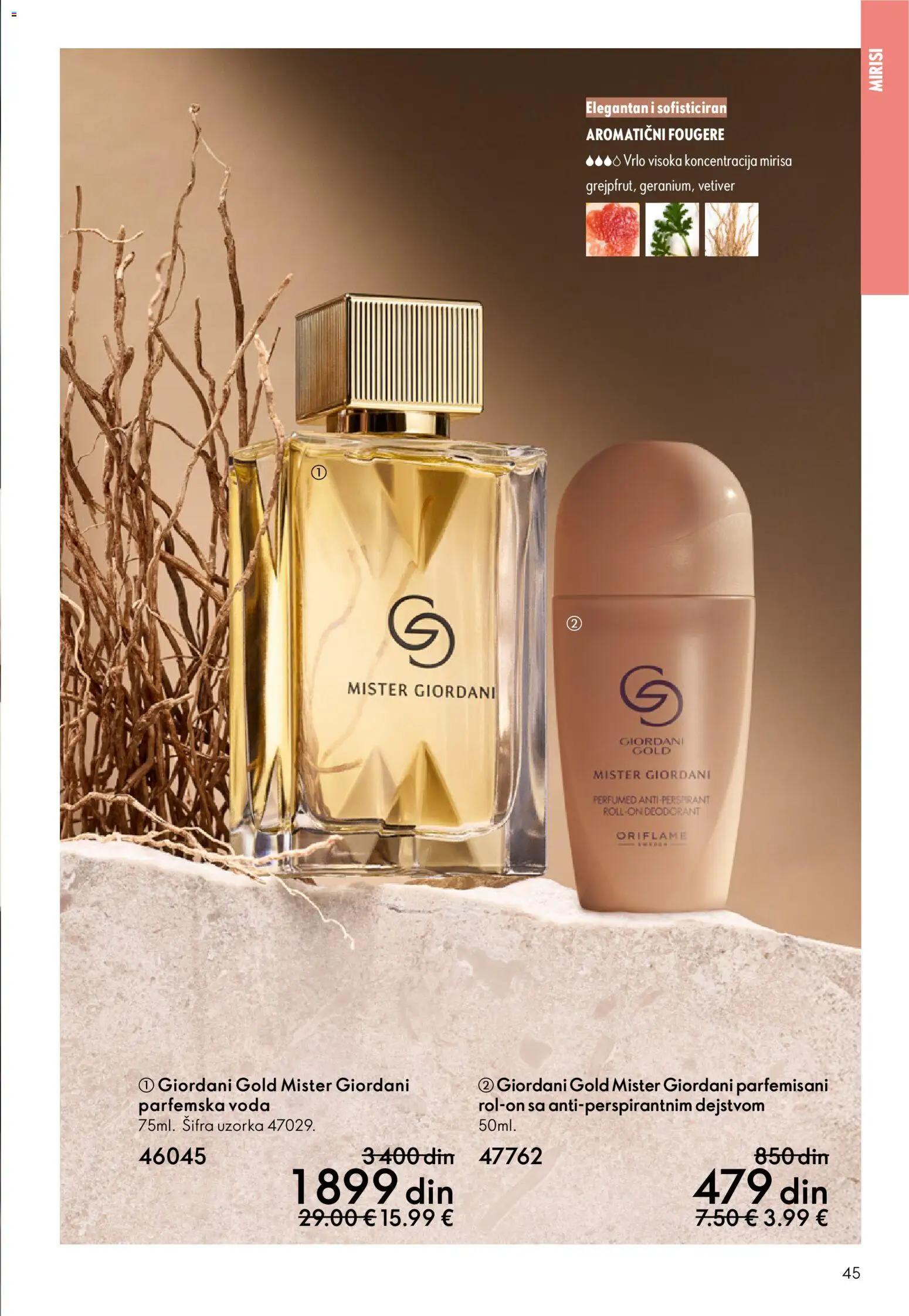 Oriflame katalog - važi od 28.01.2026 | Strana: 45 | Proizvode: Voda, Antiperspirant