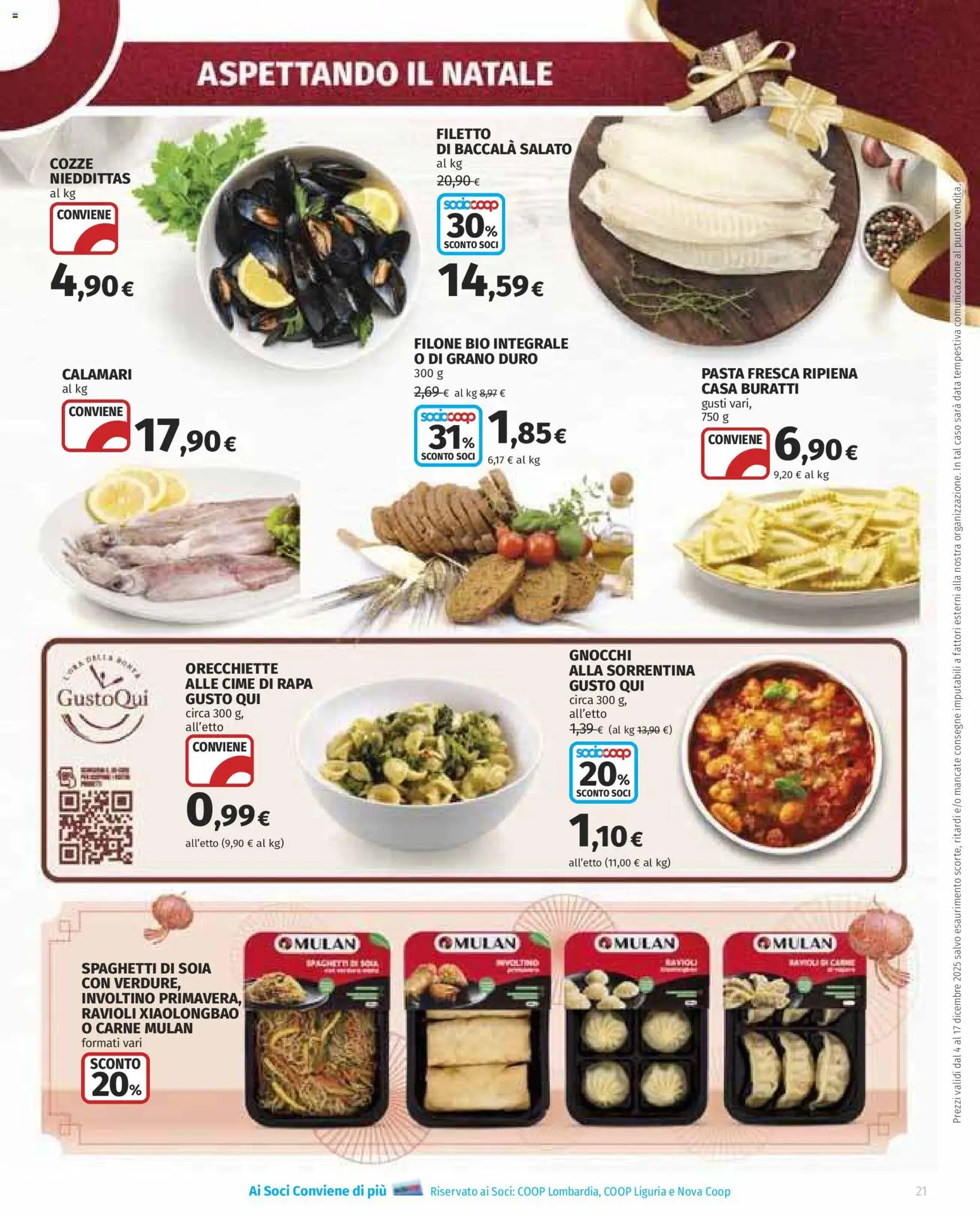 Volantino Ipercoop del 04.12.2025 | Pagina: 21 | Prodotti: Cozze, Calamari, Ravioli, Gnocchi