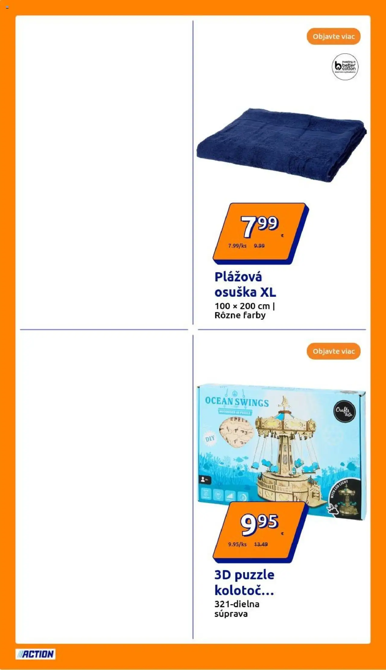 Action leták │ platný od 30.07.2025 | Strana: 22 | Produkty: Led, Osuška, Puzzle