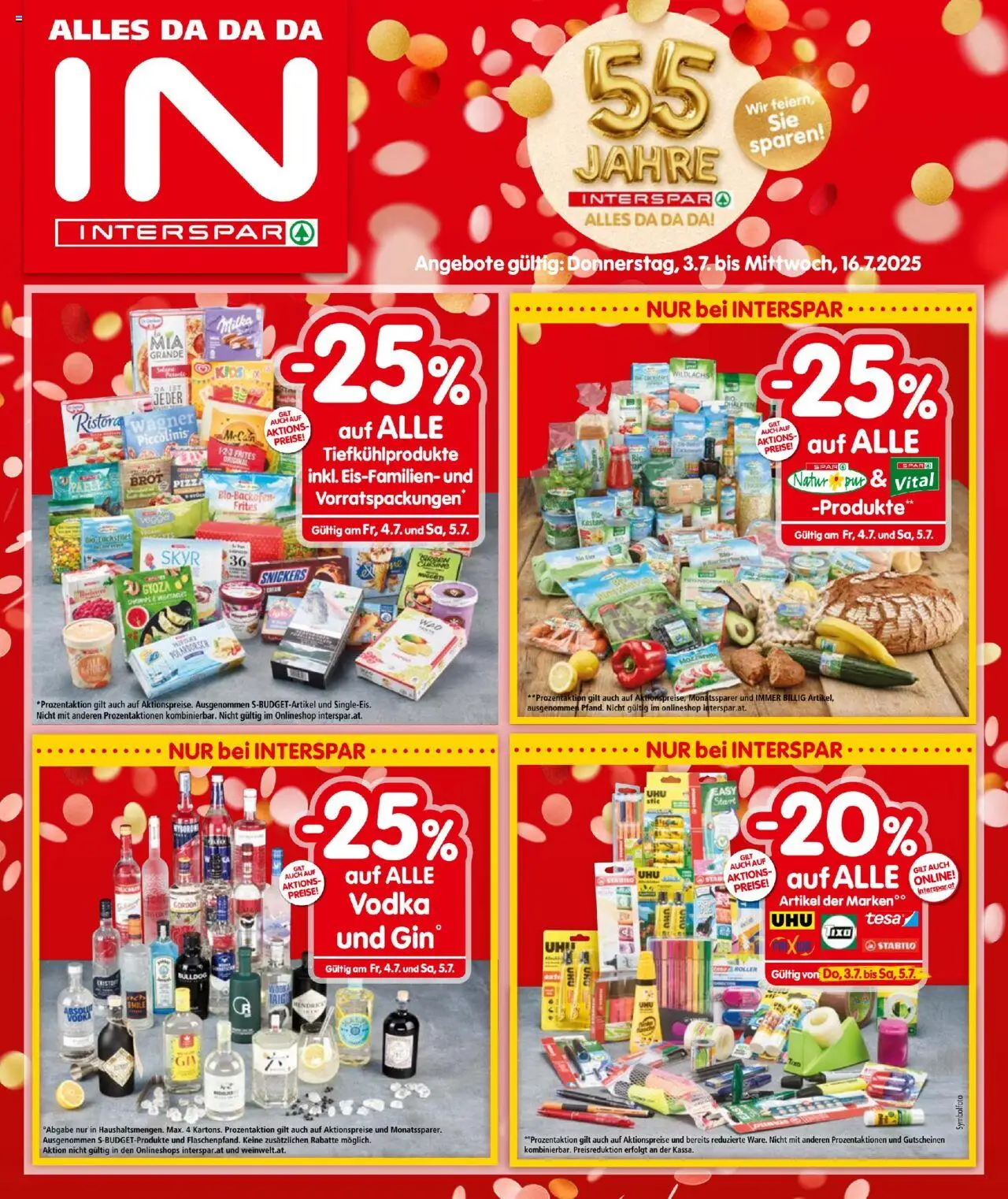 Interspar Flugblatt gültig ab 03.07.2025 | Seite: 1 | Produkte: Brot, Pizza