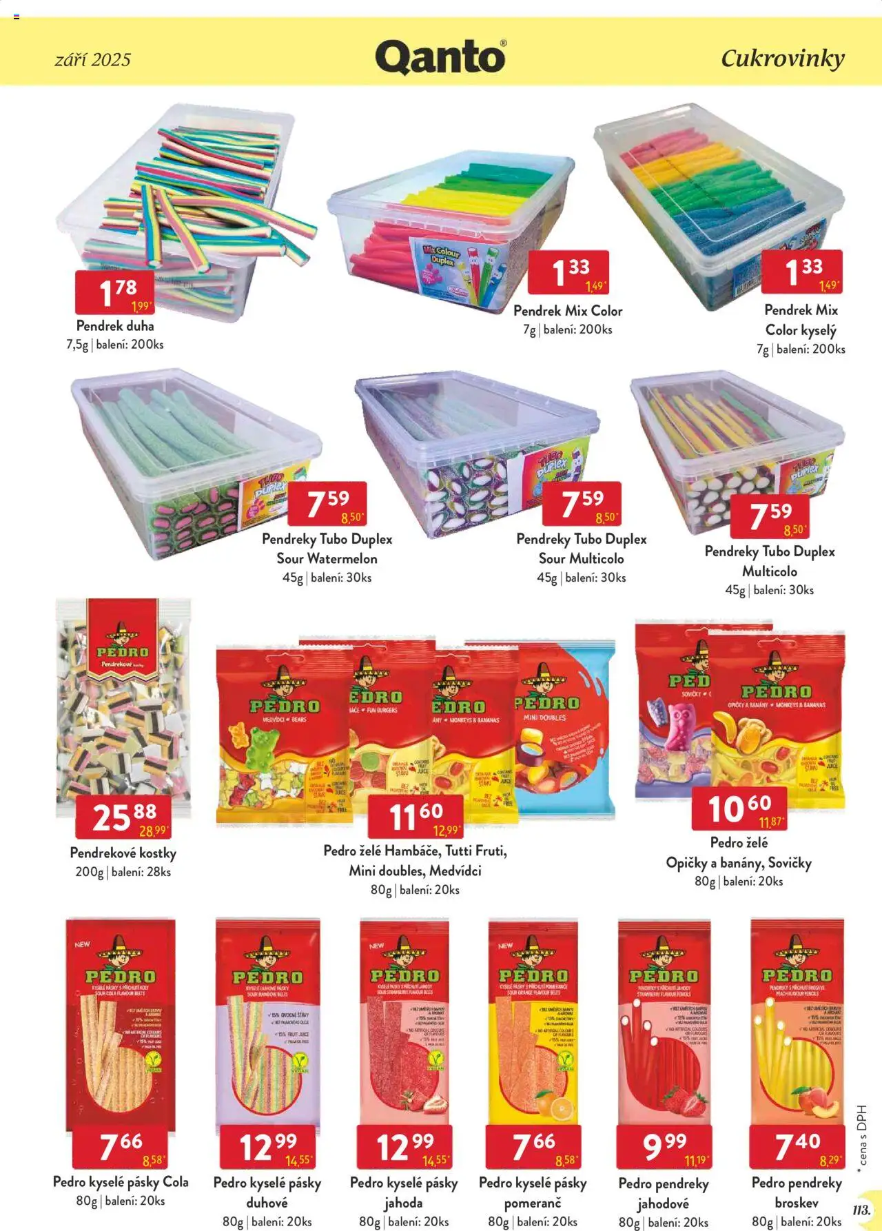 Astur & Qanto leták - Velkoobchod 09/2025 od 01.09.2025 | Strana: 113 | Produkty: Jahody, Kostky, Cola