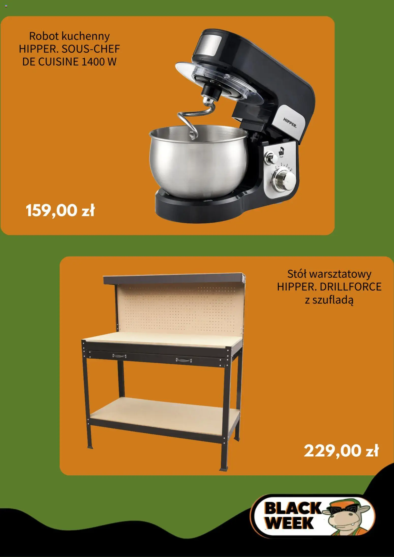 Hipper Black Friday od 17.11.2025 | Strona: 3 | Produkty: Robot kuchenny, Robot, Stół