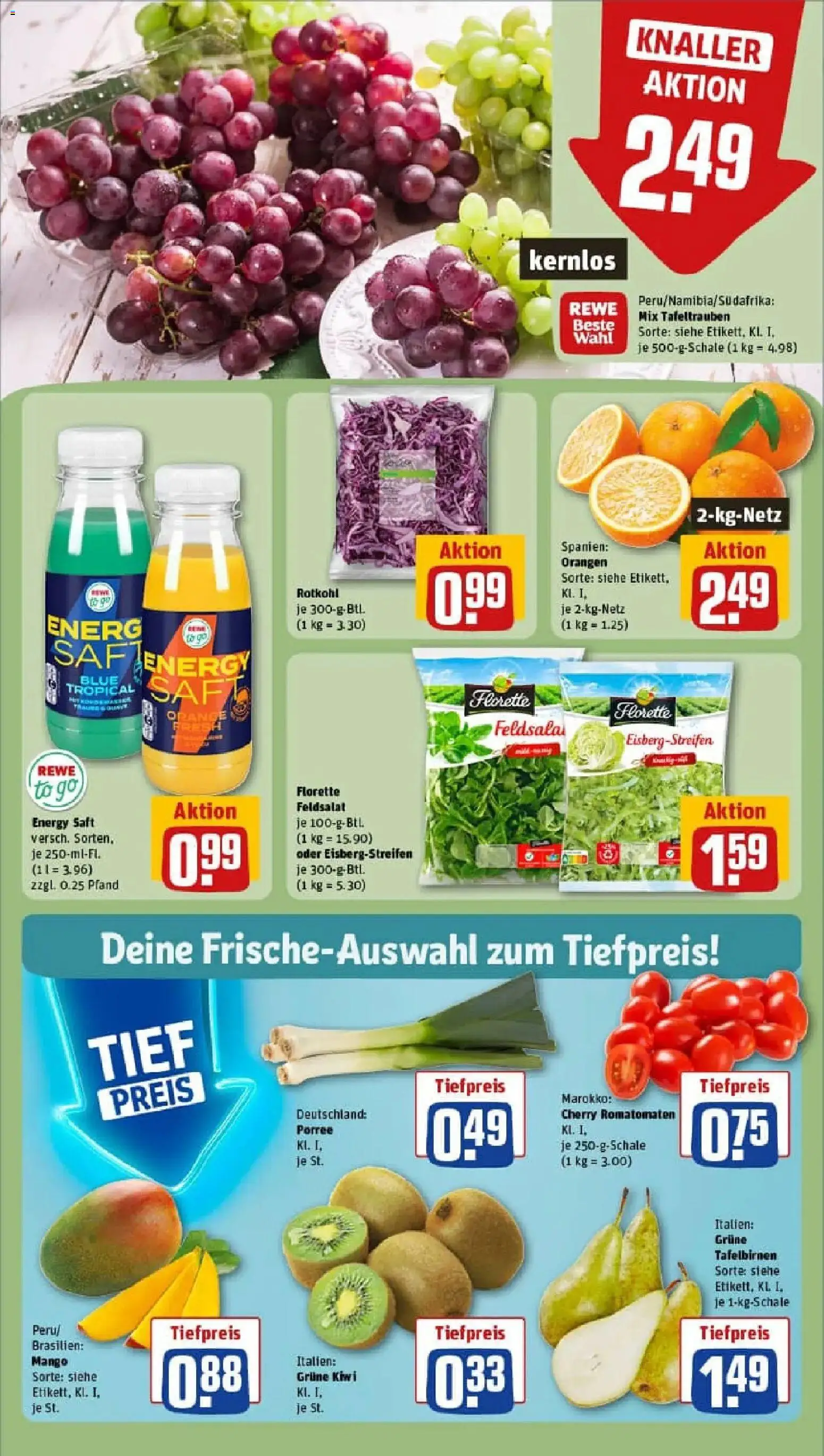 Rewe prospekt Dresden	 – gültig ab 18.01.2026 | Seite: 8 | Produkte: Energy, Mango, Saft, Kiwi