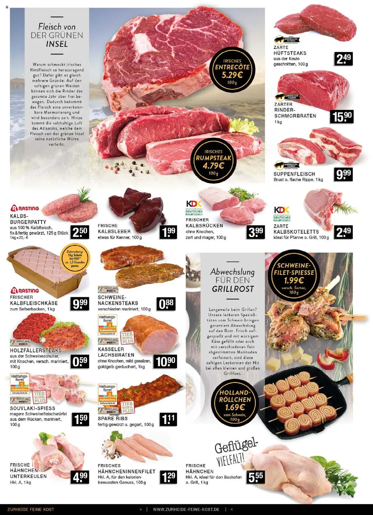 Edeka Zurheide Prospekt 	 - gültig ab dem 28.07.2025 | Seite: 2 | Produkte: Käse, Spare ribs, Suppenfleisch, Rindfleisch