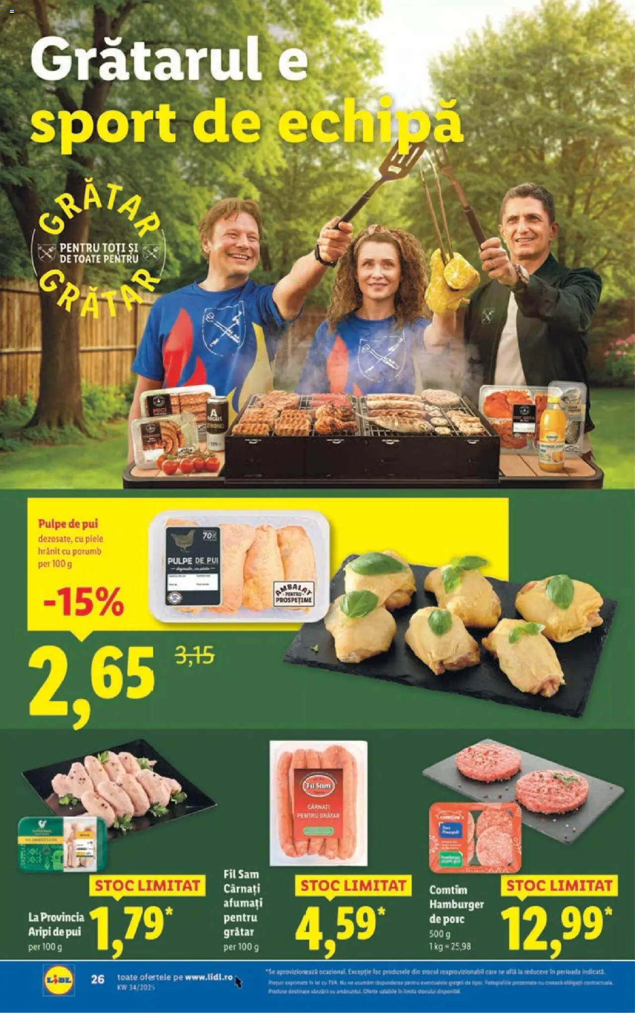 Catalog Lidl – valabil de la 18.08.2025 | Pagină: 26 | Produse: Grătar, Hacıyatmaz Kedi Oyuncağı, Porumb, Cârnați