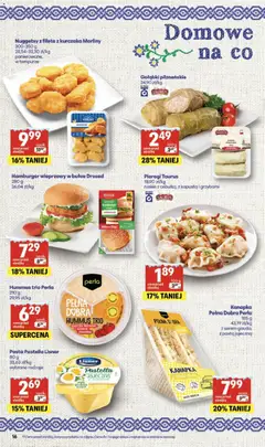 Pogląd oferty "Delikatesy Centrum Gazetka" - ważna od 29.01.2026 | Strona: 16 | Produkty: Kapusta, Hamburger, Pierogi, Hummus