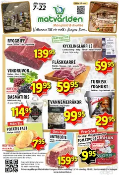 Matvärlden - erbjudanden - Förhandsvisning av reklamblad från butik Matvärlden aktuell från 13.10.2025