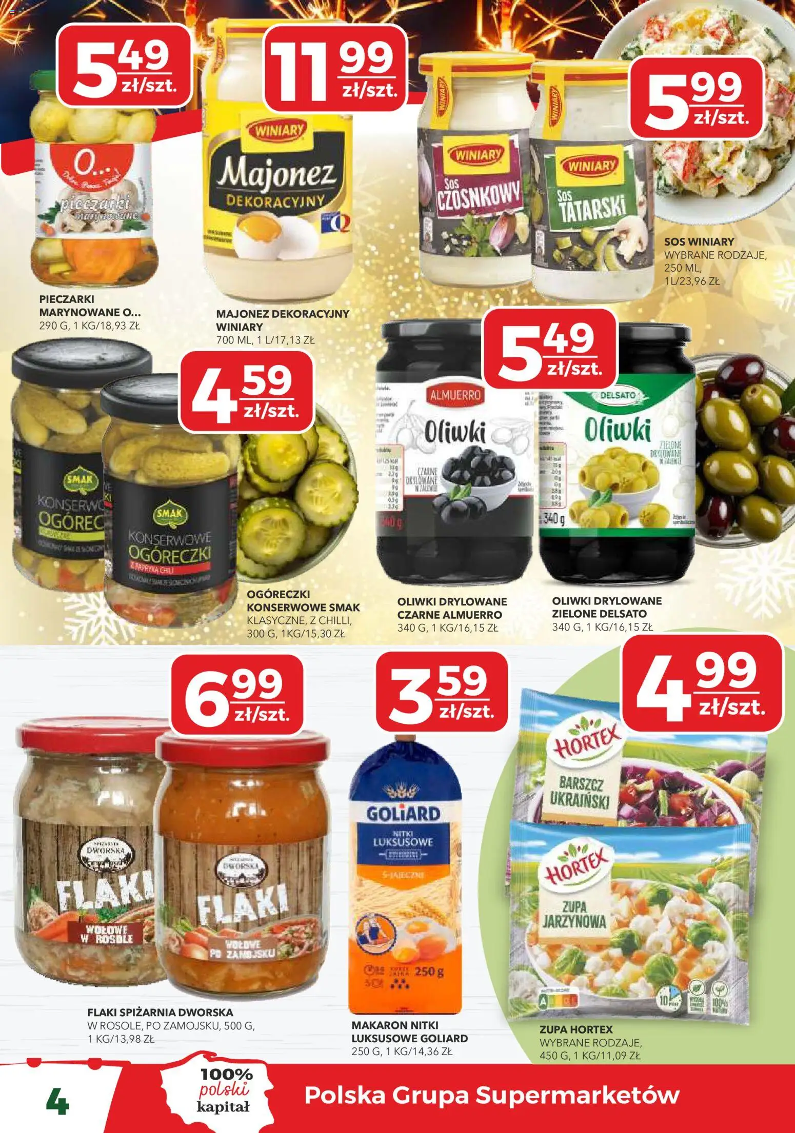 Top Market Gazetka od 27.12.2025 | Strona: 4 | Produkty: Melon, Zupa, Makaron, Sos