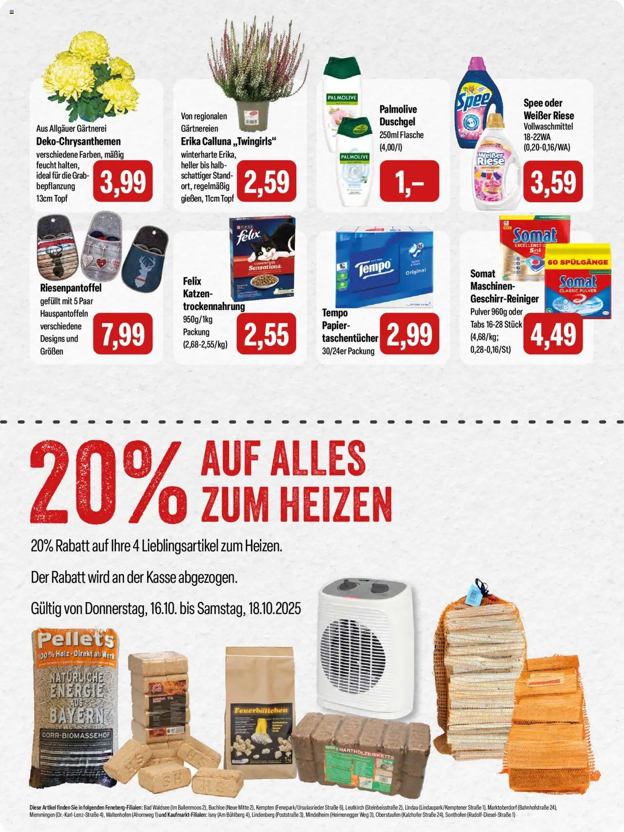 Feneberg Angebote – gültig ab 16.10.2025 | Seite: 15 | Produkte: Bad, Duschgel, Spee, Tempo