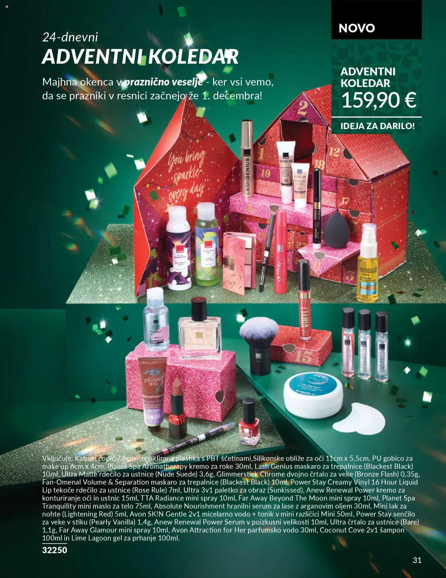 Novi Avon katalog ponudbe – veljaven od 01.10.2025 | Stran: 31 | Izdelki: Gel za prhanje, Sampon, Tonik, Senčilo