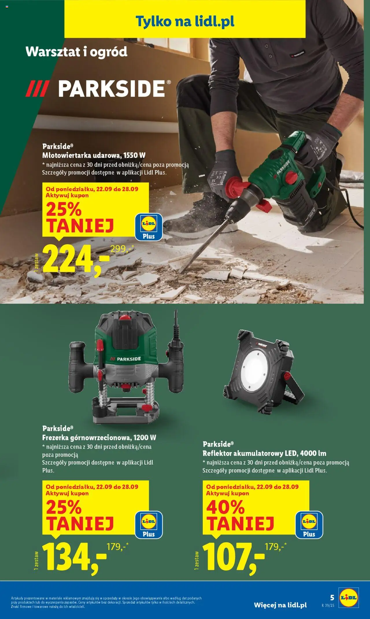 Lidl Katalog od 22.09.2025 | Strona: 5 | Produkty: Młotowiertarka